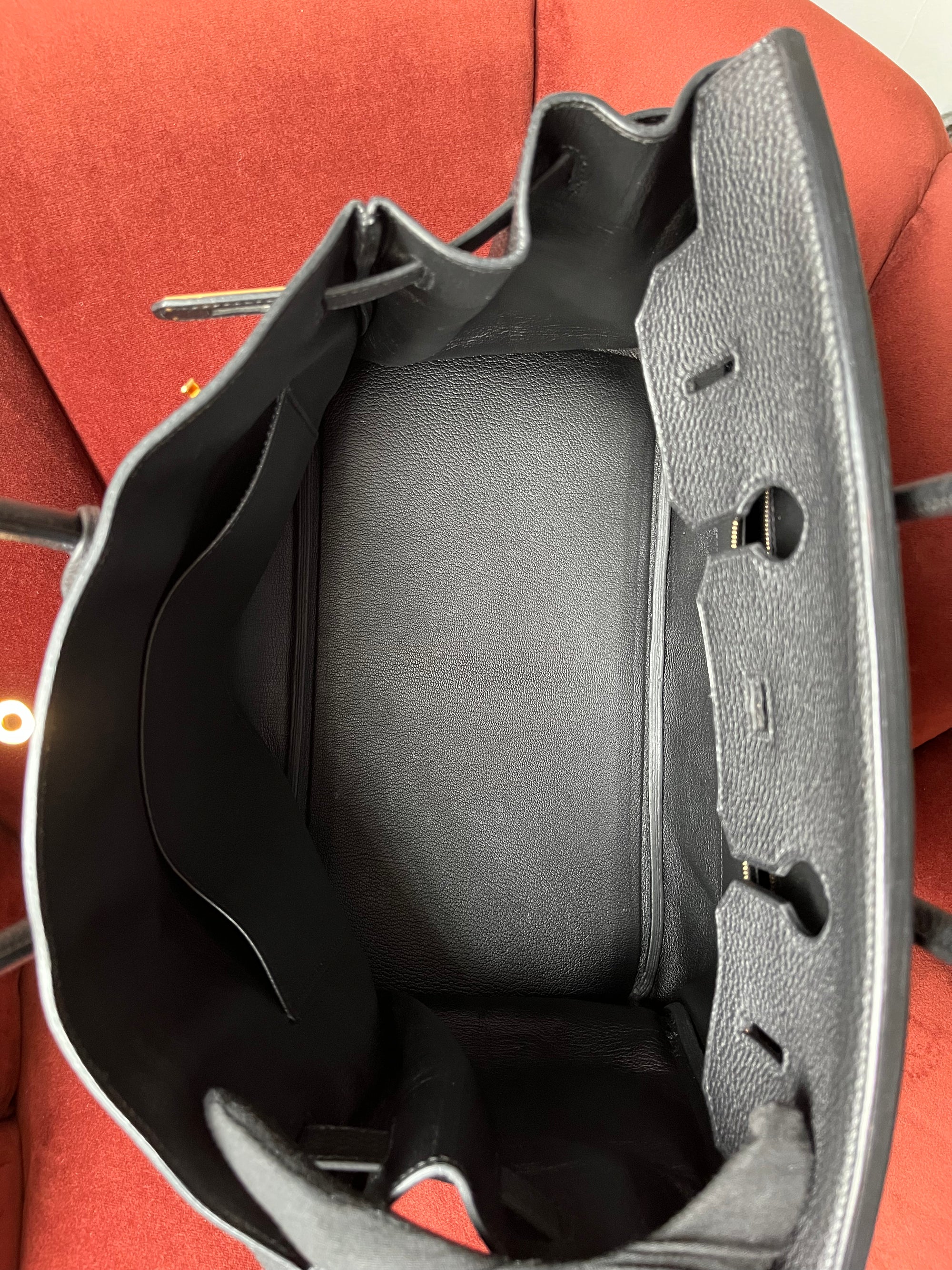 Hermès Birkin 35 In Black Togo (2012)