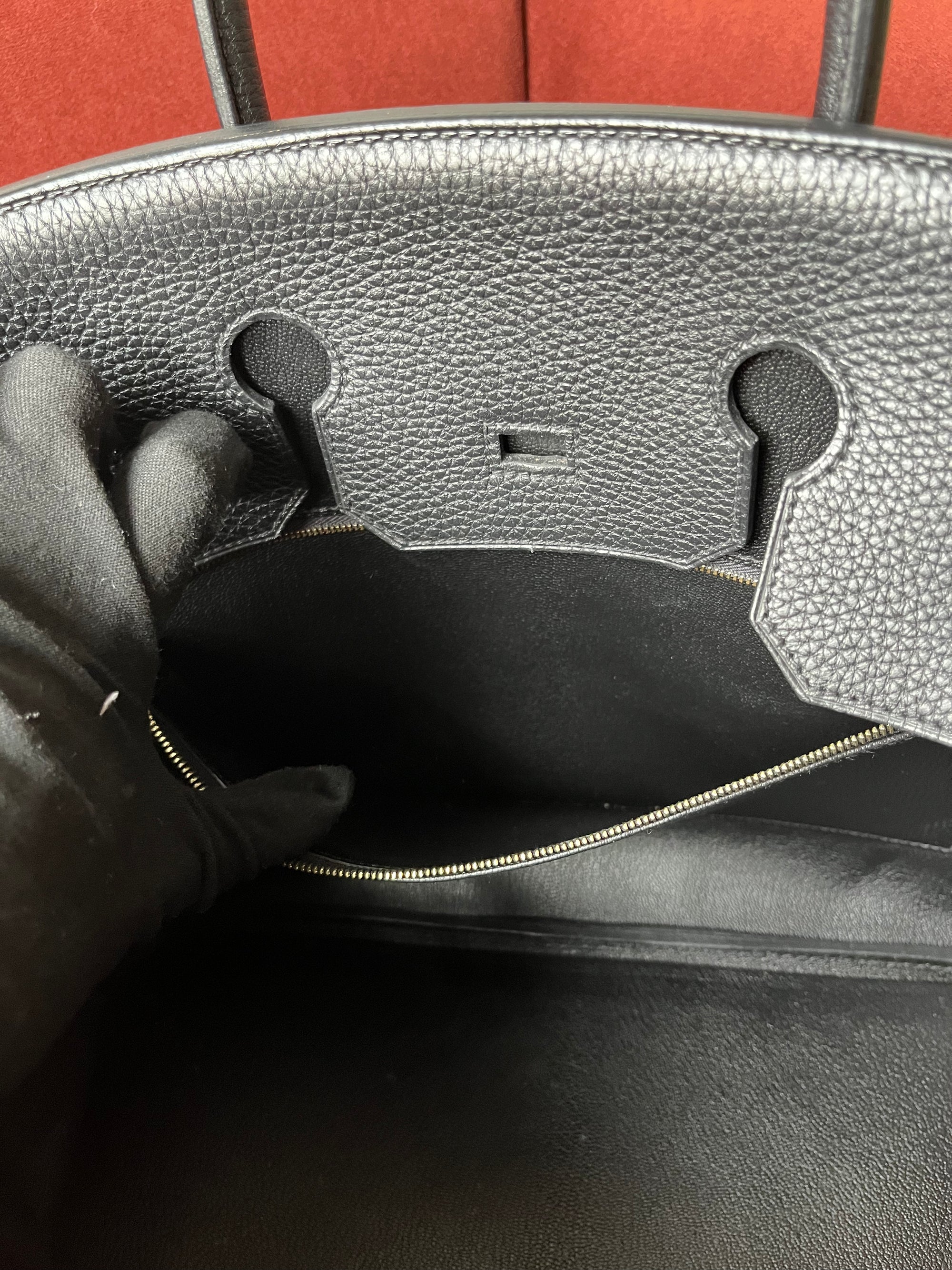 Hermès Birkin 35 In Black Togo (2012)