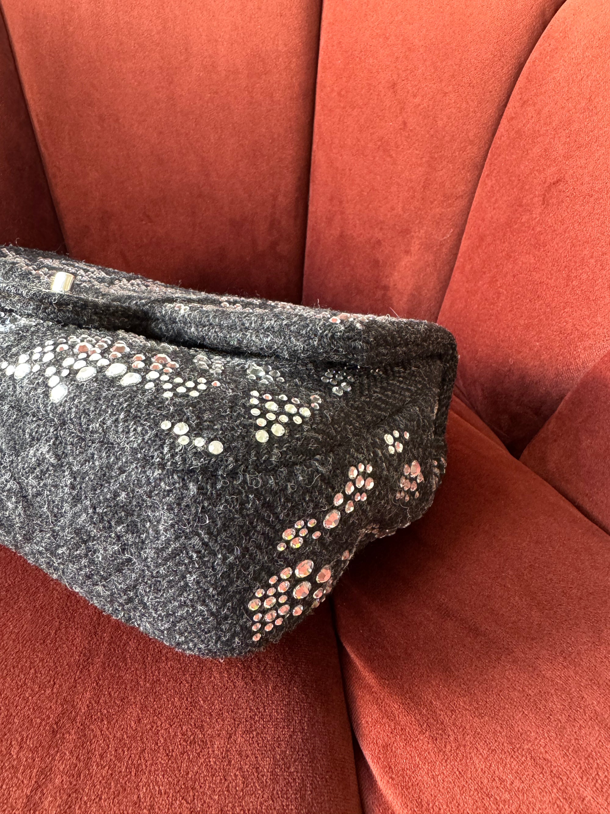 Chanel Jumbo Leopard Crystal Tweed Single Flap (2010-11)