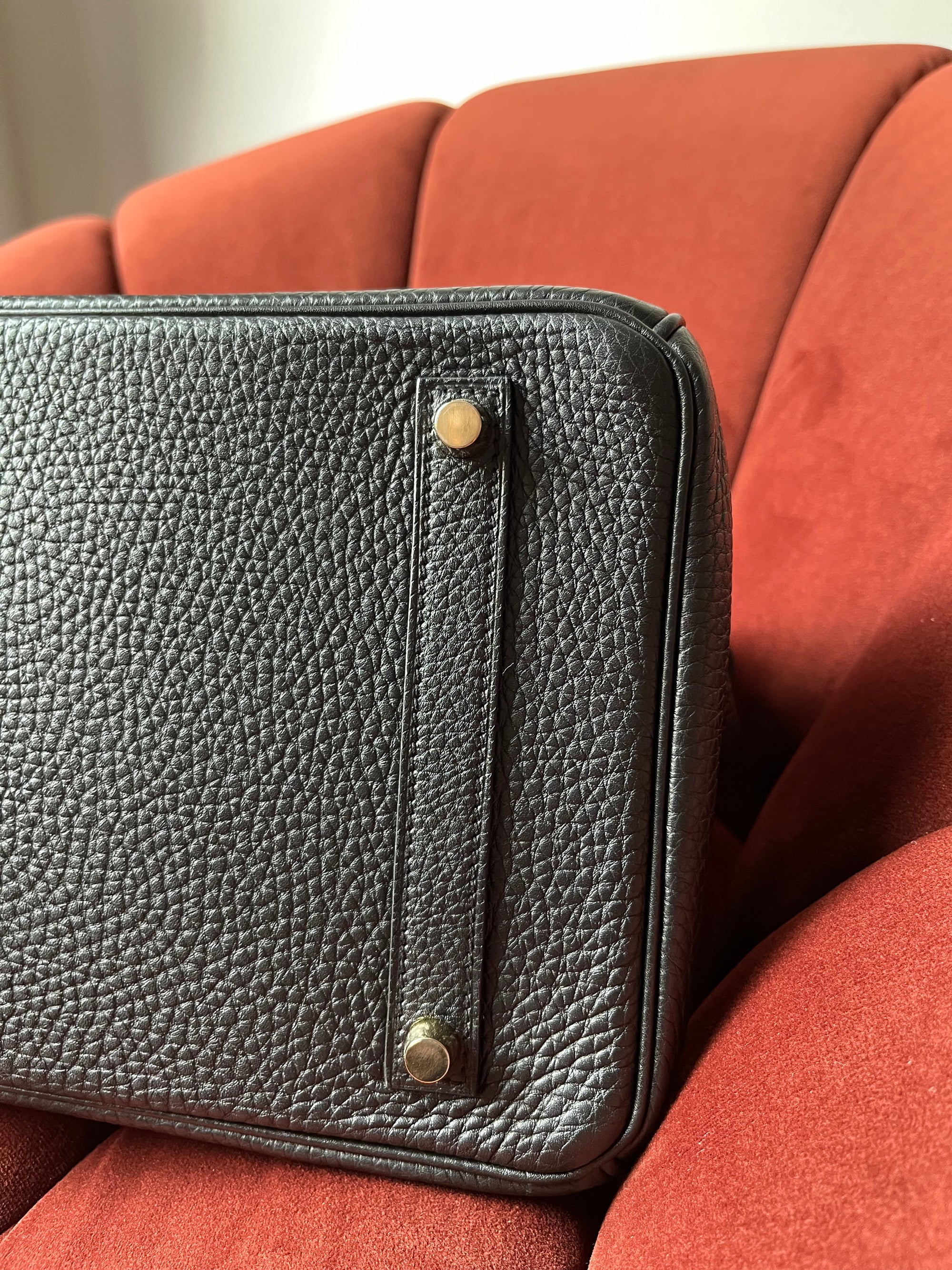 Hermès Birkin 35 In Black Togo (2012)