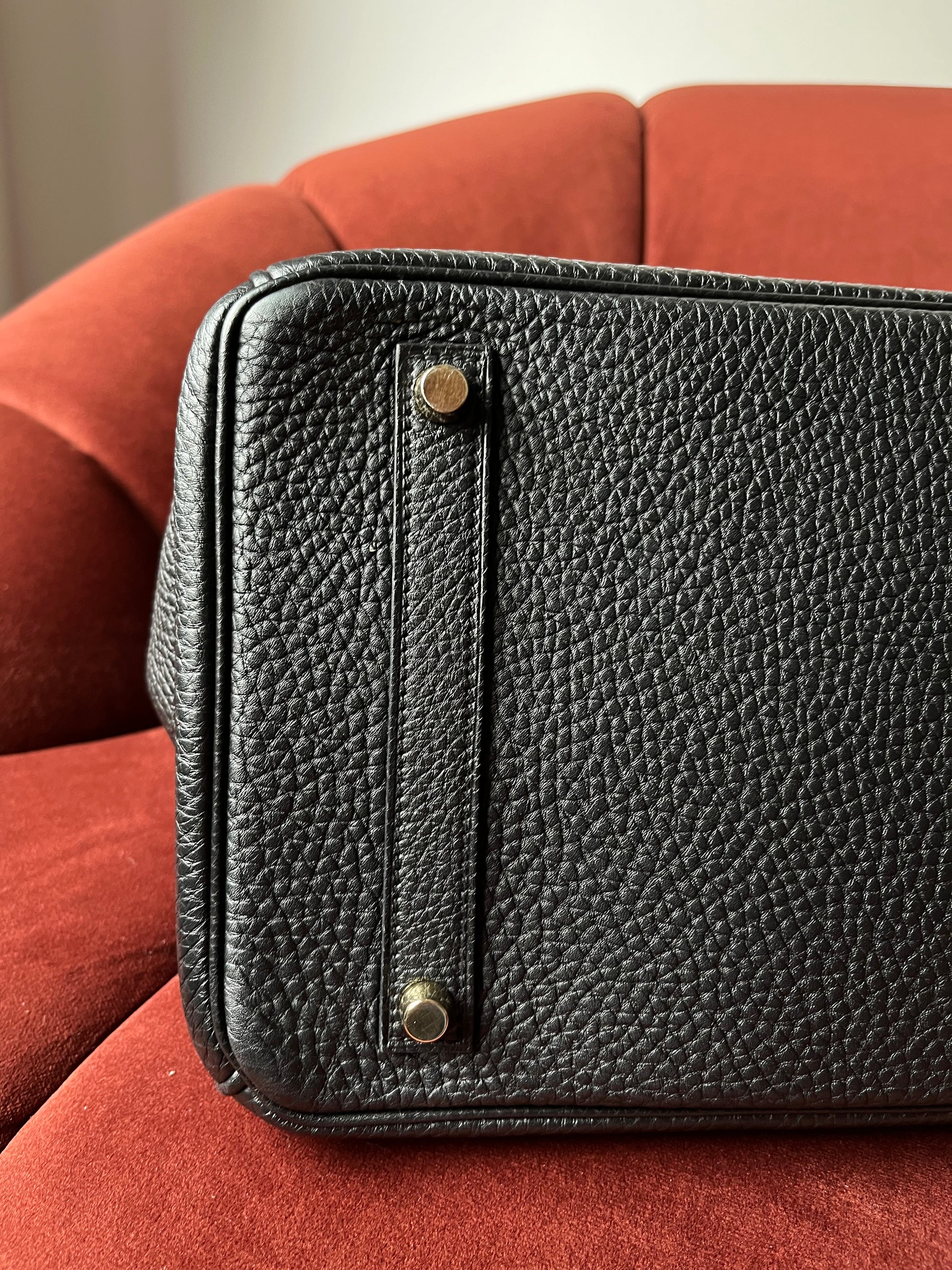 Hermès Birkin 35 In Black Togo (2012)