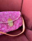 Louis Vuitton Pink Denim Monogram Pleaty (2006)