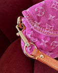 Louis Vuitton Pink Denim Monogram Pleaty (2006)