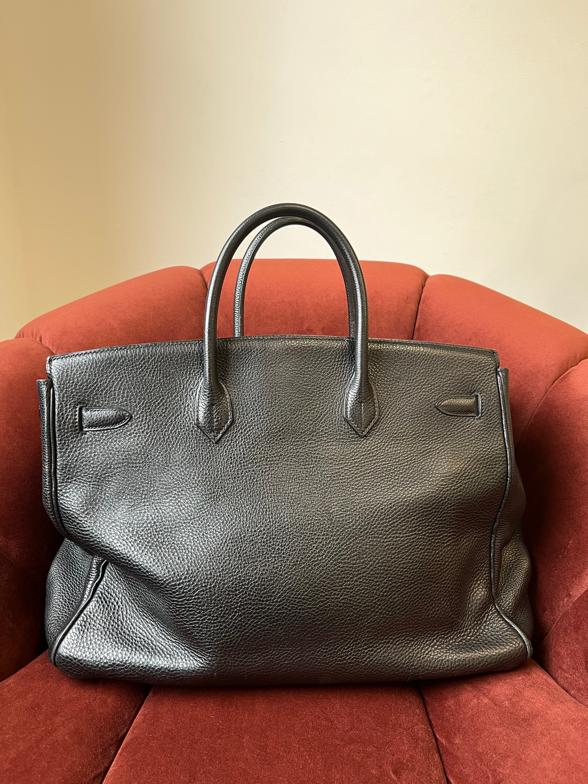 Hermès Birkin 40 In Black Togo (2000)