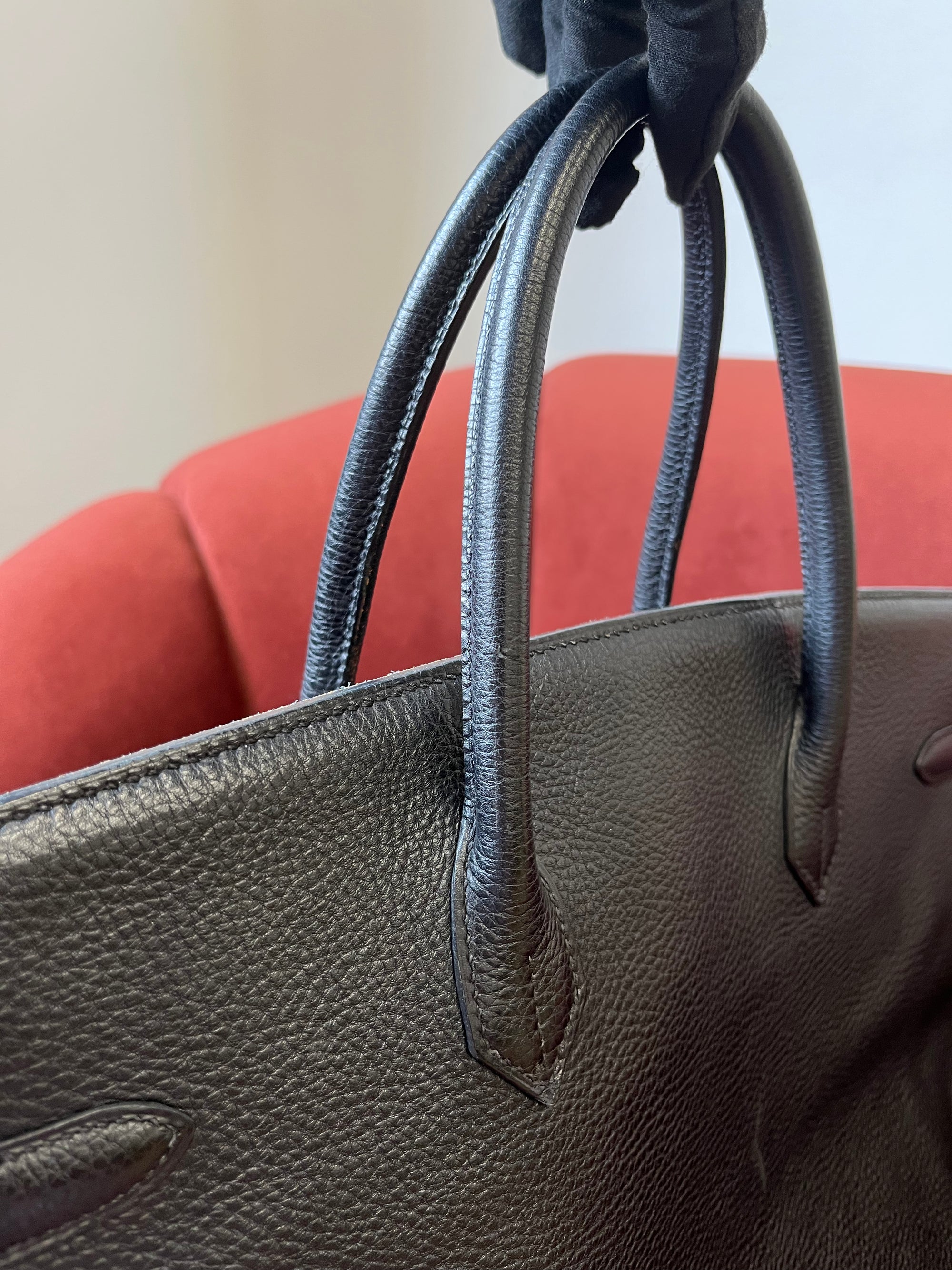 Hermès Birkin 40 In Black Togo (2000)