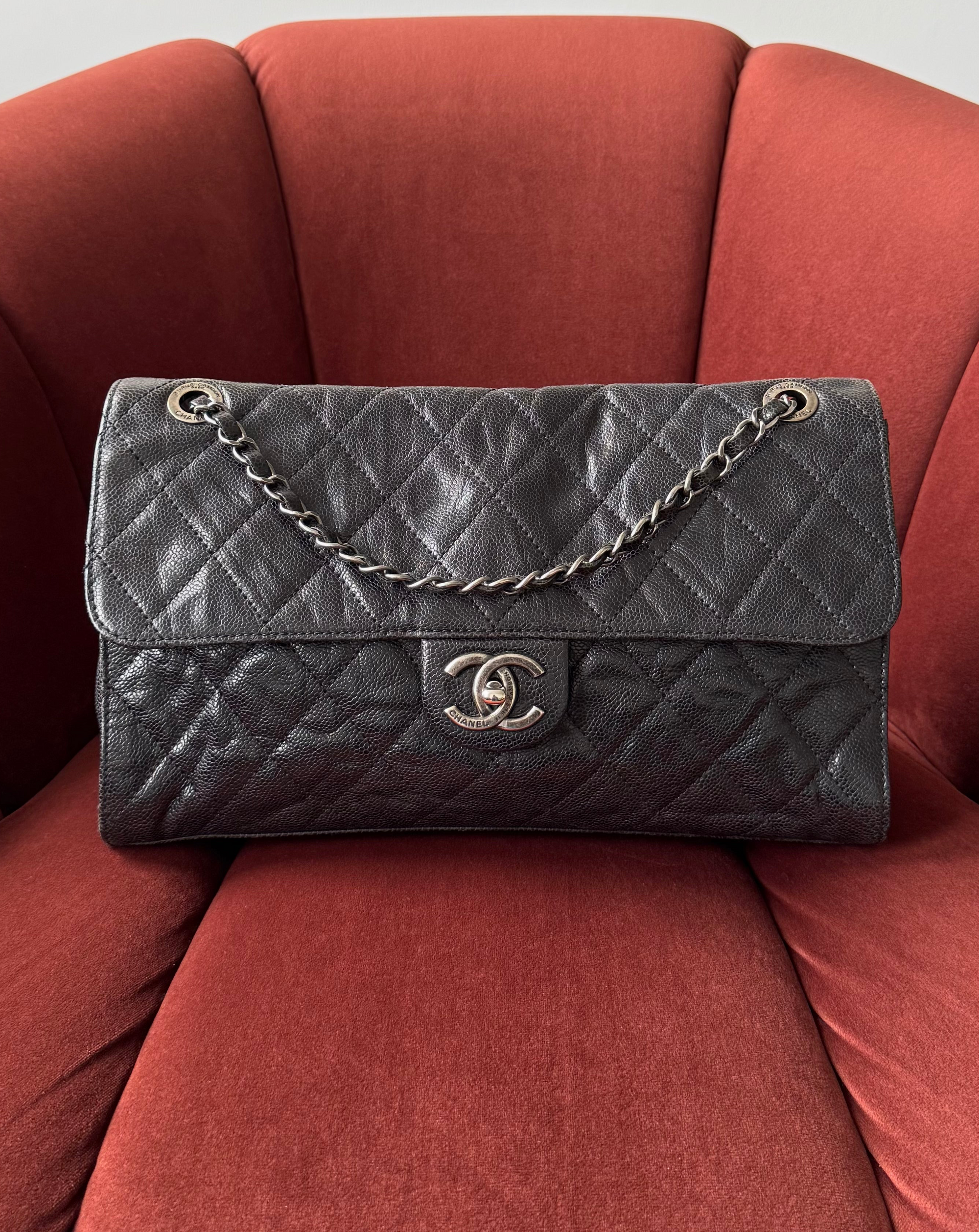 Chanel Paris-Edinburgh Crumpled Crave Jumbo Flap (2012)