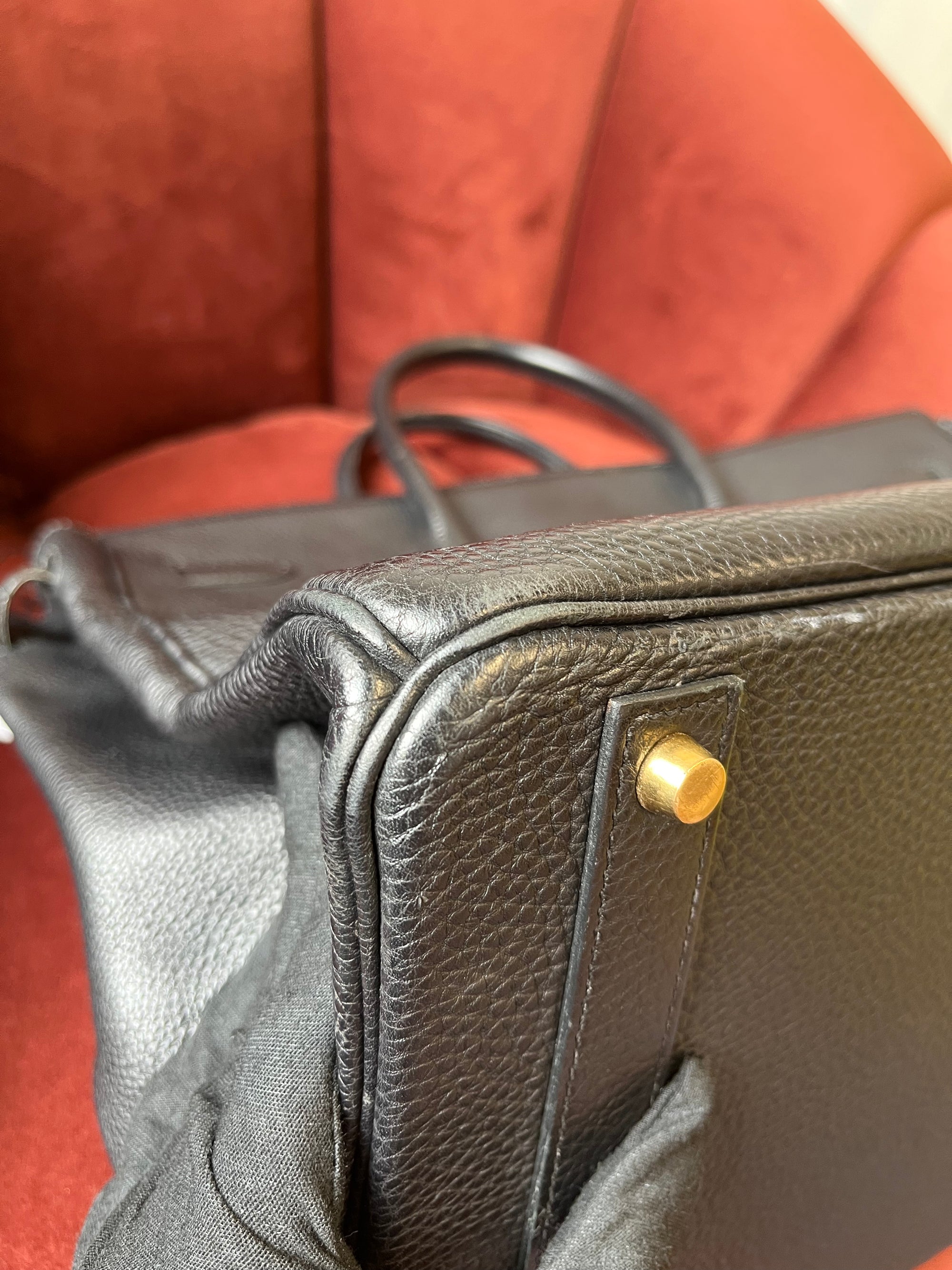 Hermès Birkin 40 In Black Togo (2000)