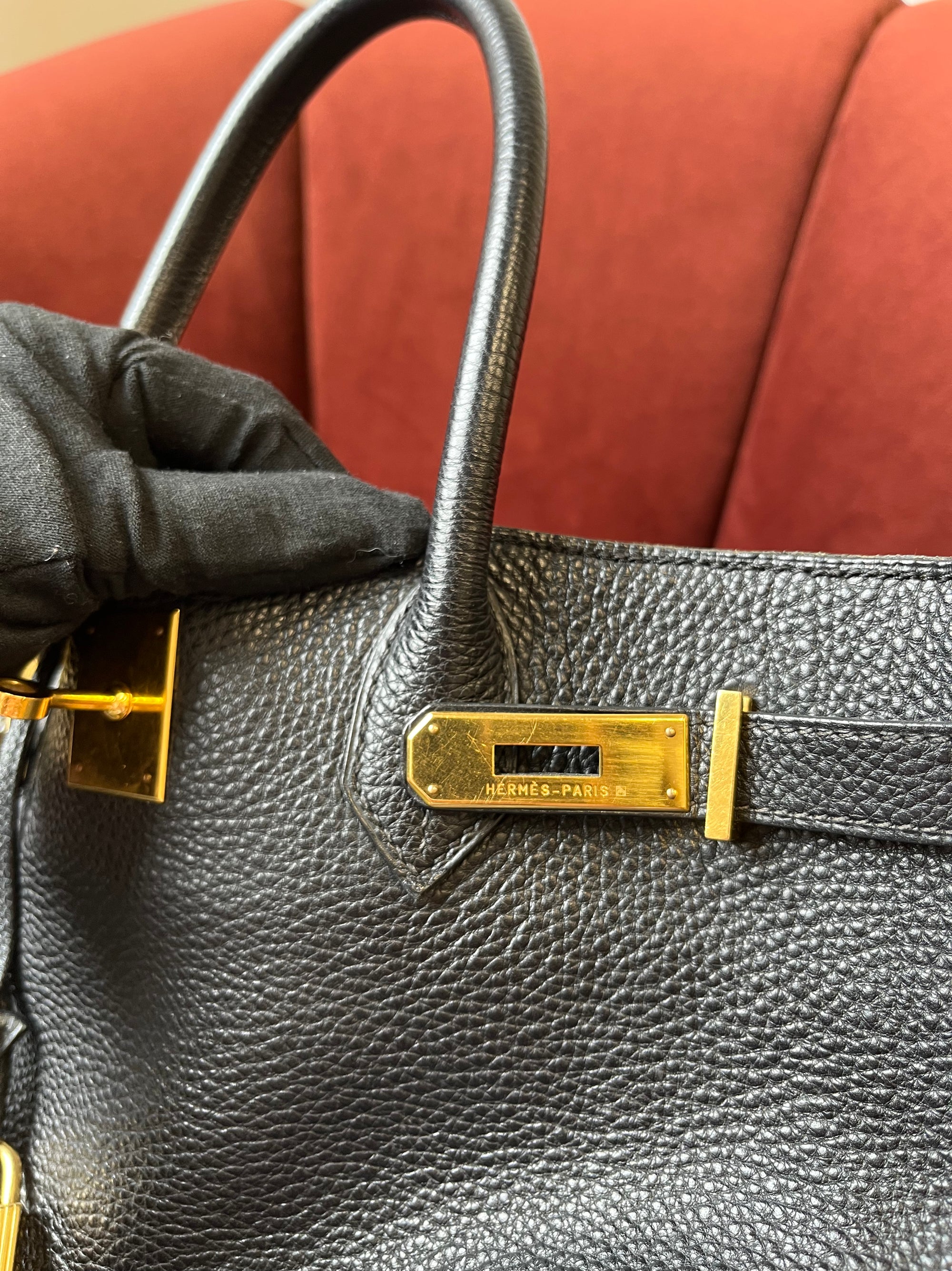 Hermès Birkin 40 In Black Togo (2000)