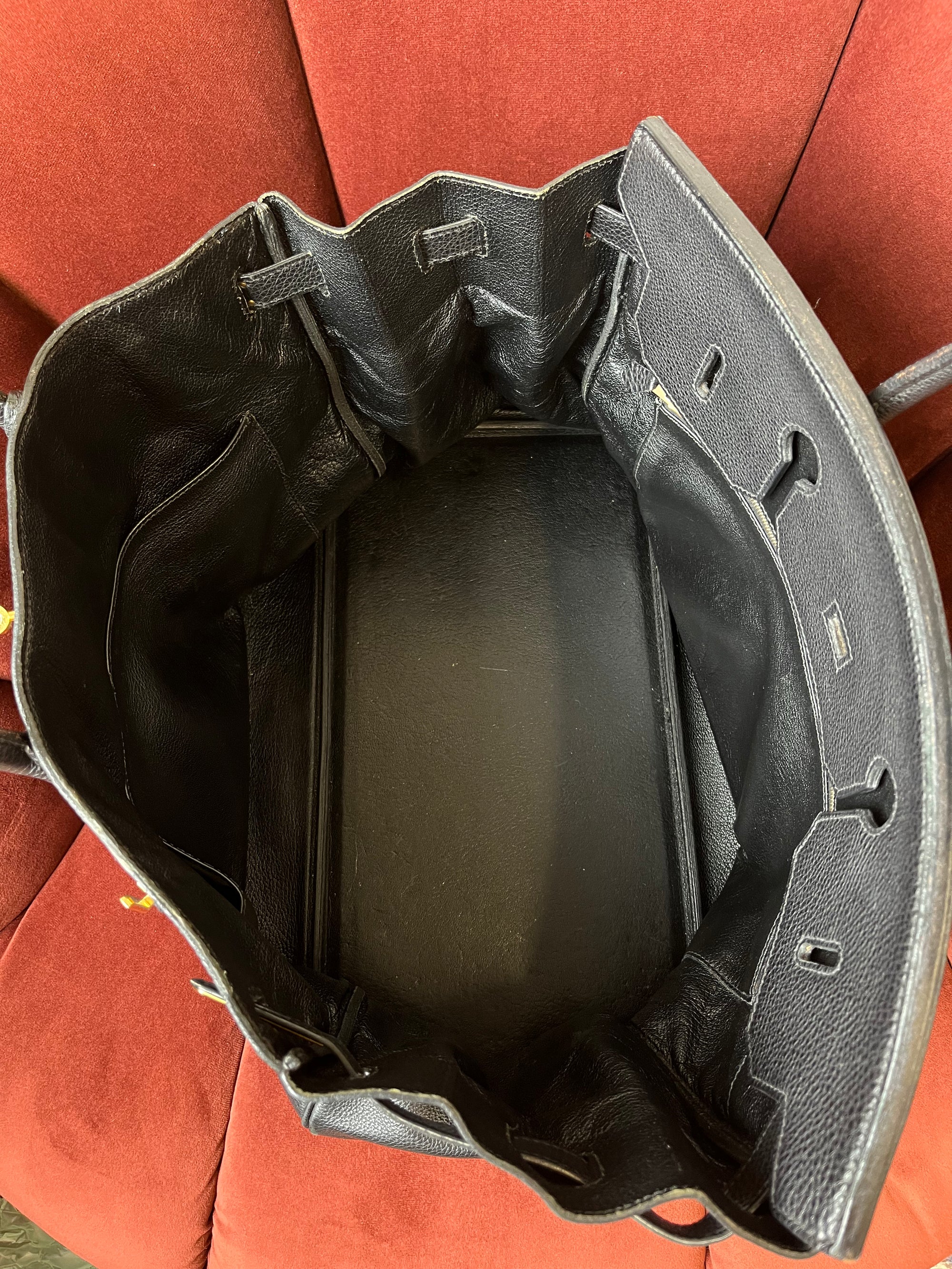 Hermès Birkin 40 In Black Togo (2000)