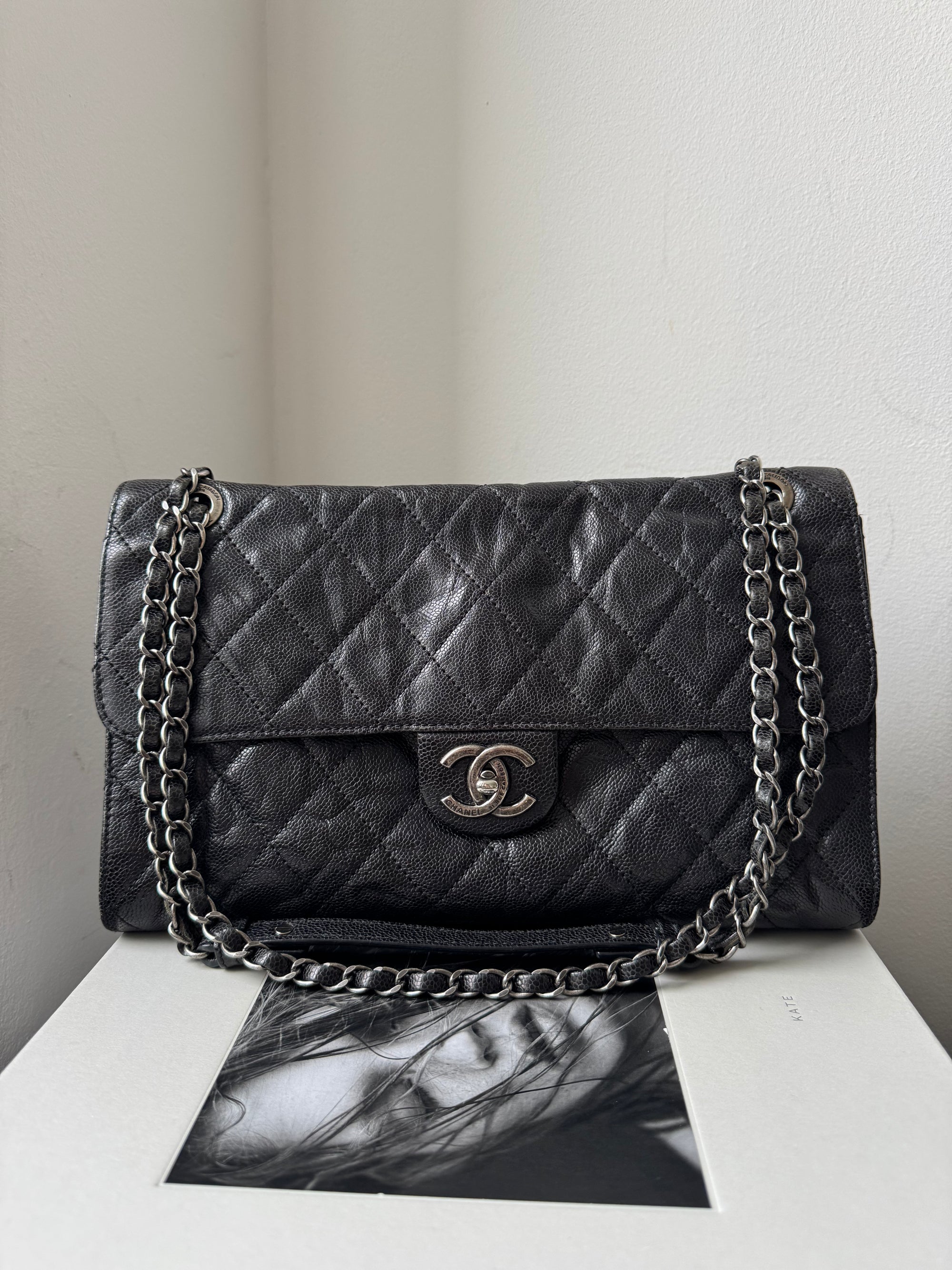 Chanel Paris-Edinburgh Crumpled Crave Jumbo Flap (2012)
