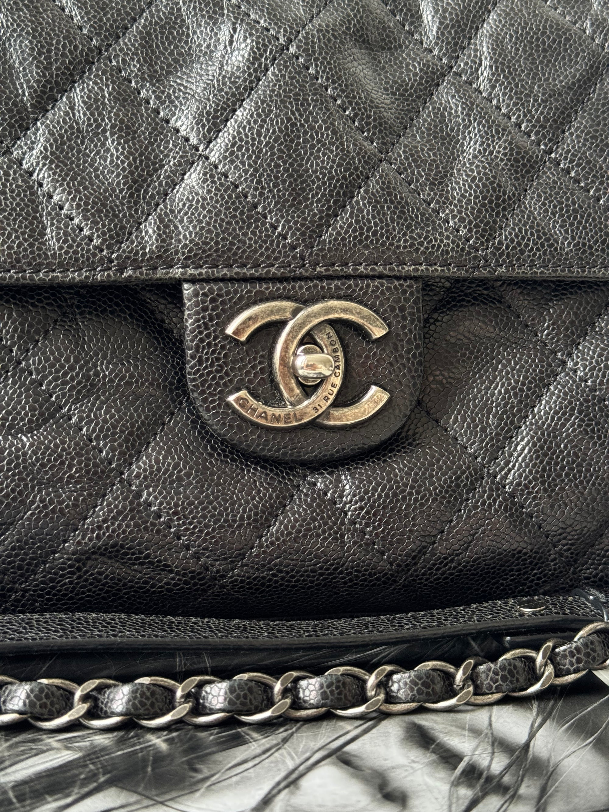 Chanel Paris-Edinburgh Crumpled Crave Jumbo Flap (2012)