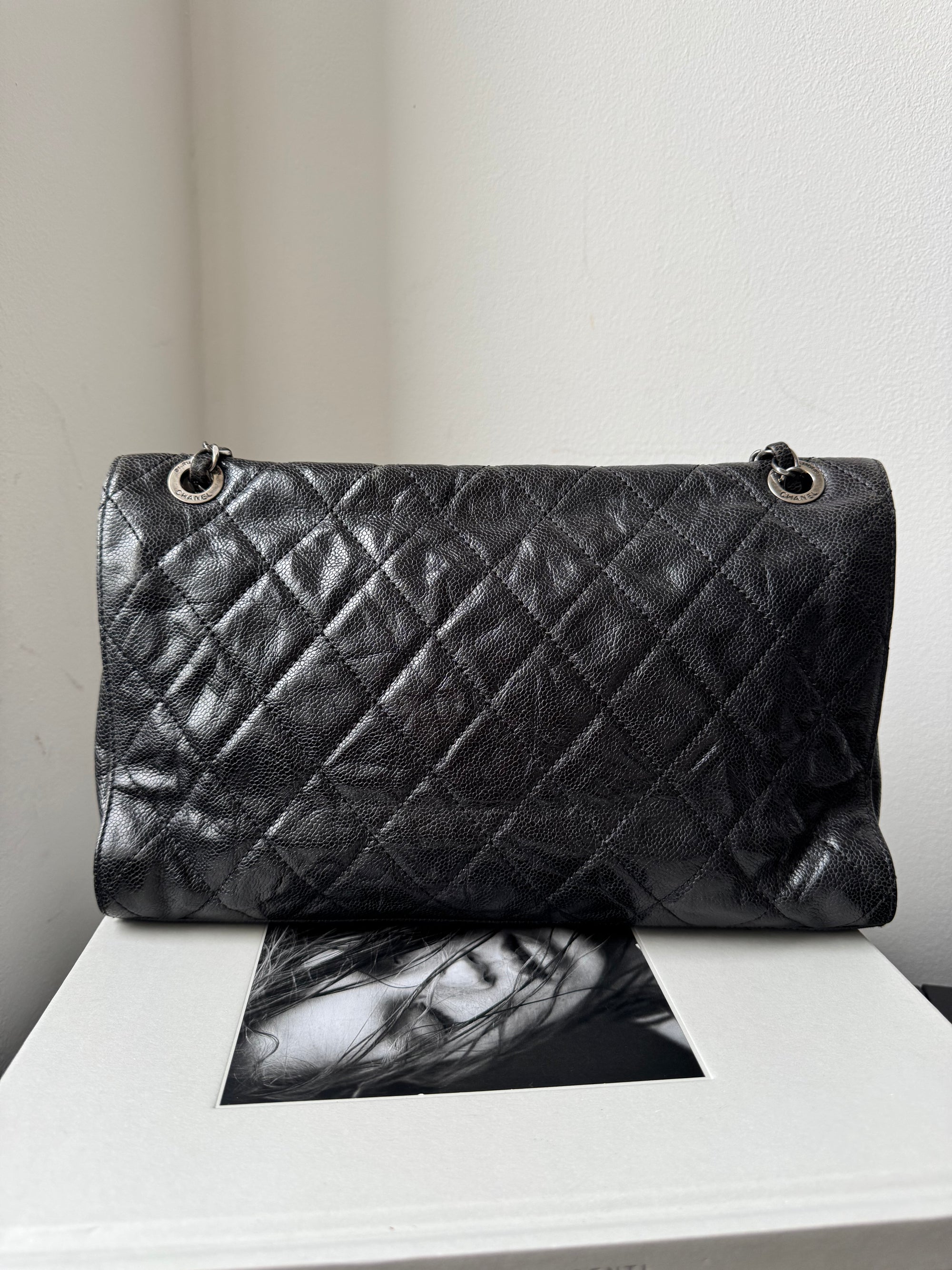 Chanel Paris-Edinburgh Crumpled Crave Jumbo Flap (2012)