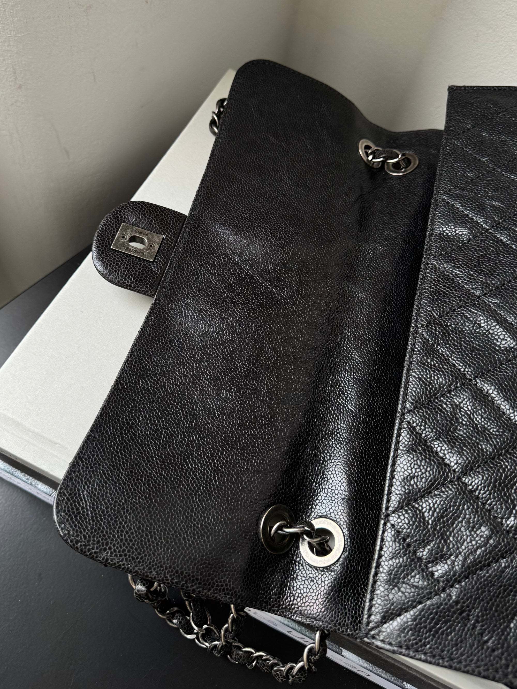 Chanel Paris-Edinburgh Crumpled Crave Jumbo Flap (2012)