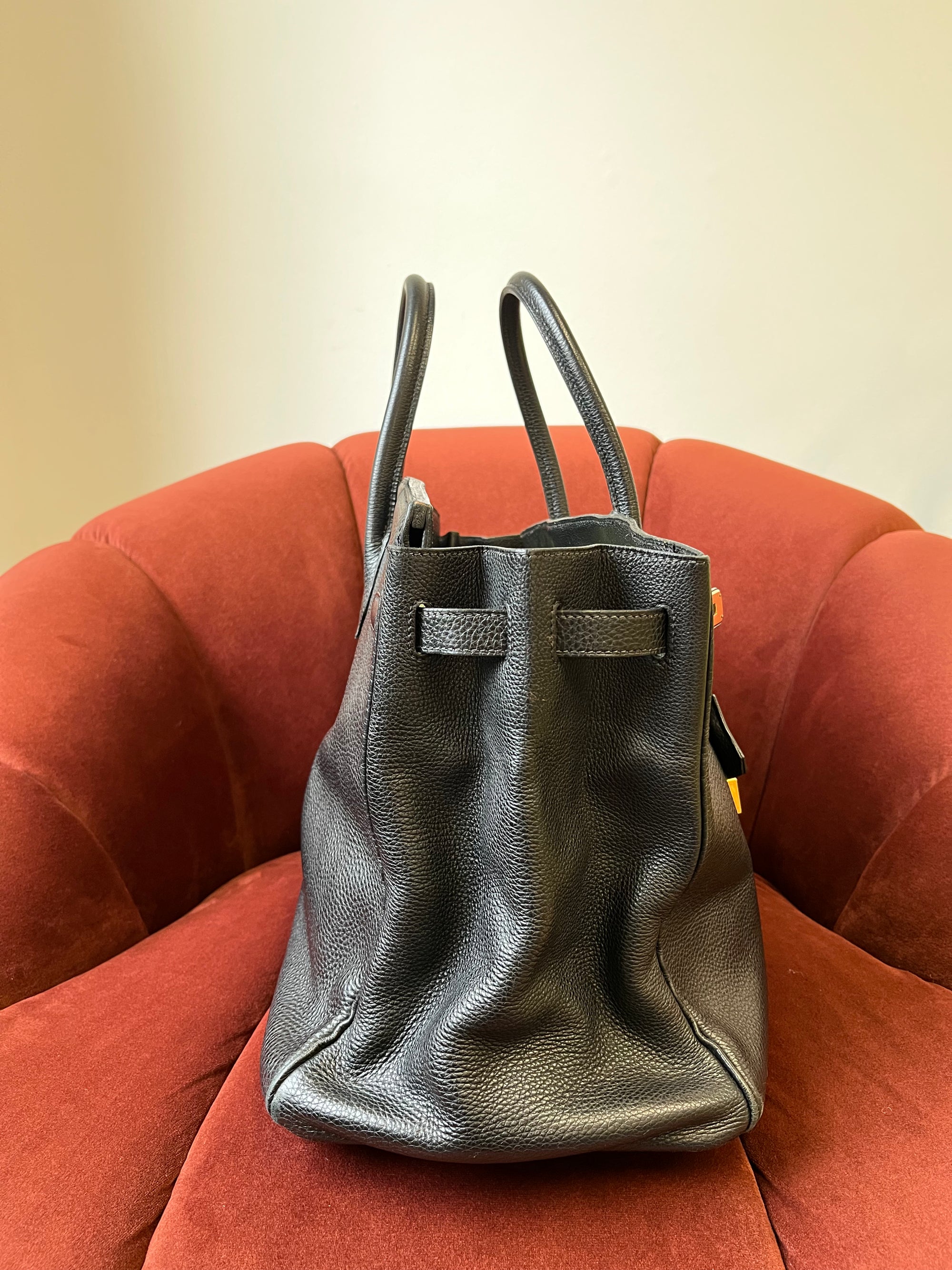 Hermès Birkin 40 In Black Togo (2000)