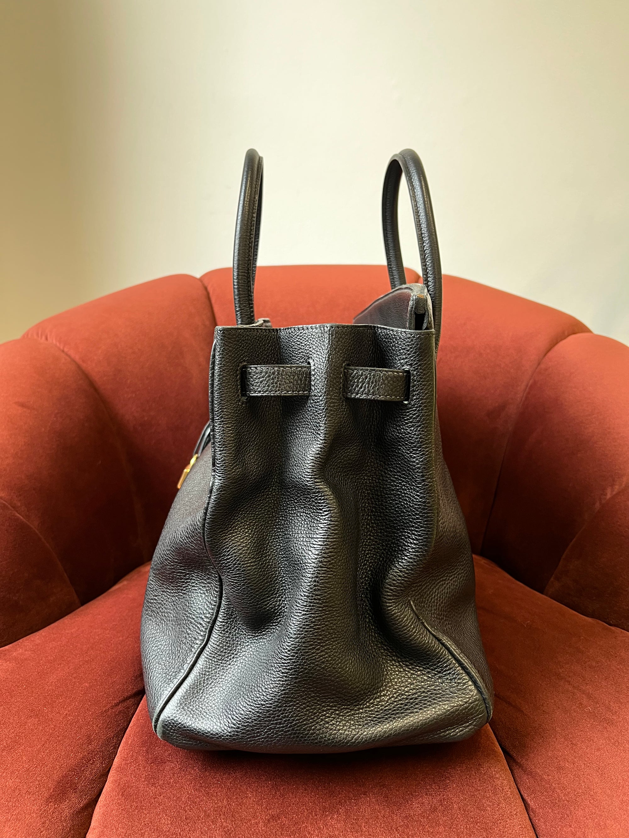 Hermès Birkin 40 In Black Togo (2000)