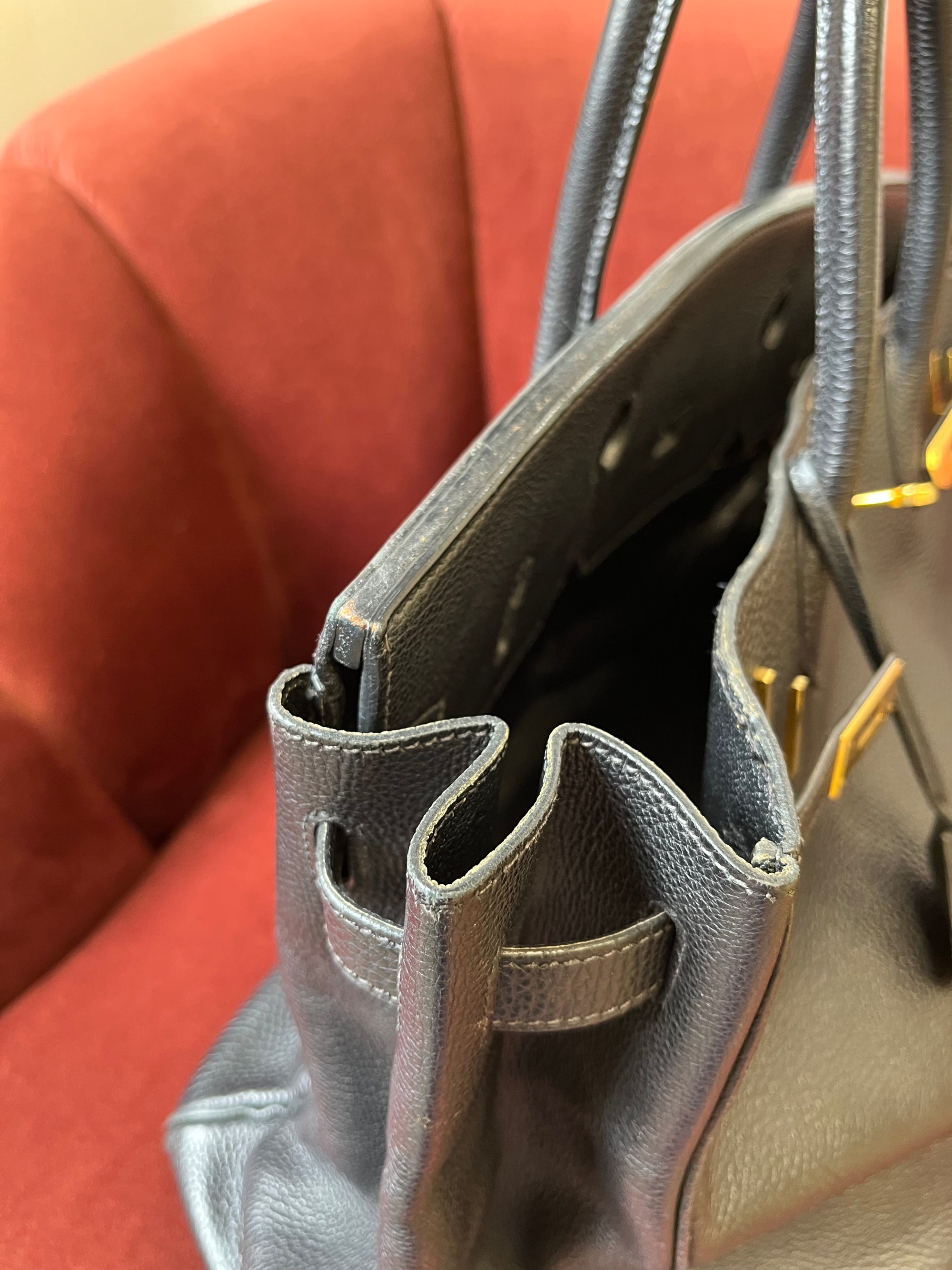 Hermès Birkin 40 In Black Togo (2000)