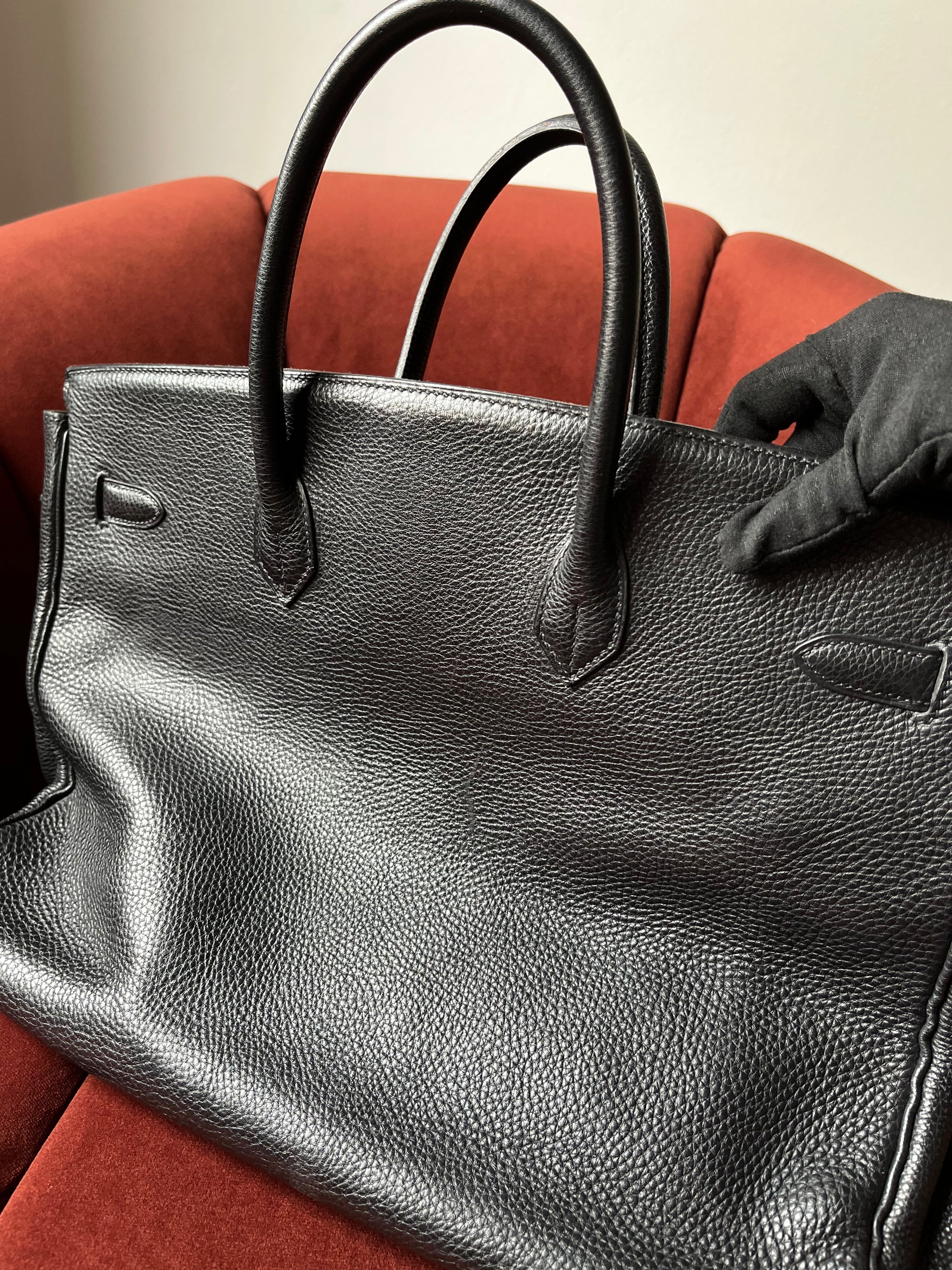 Hermès Birkin 40 In Black Togo (2000)