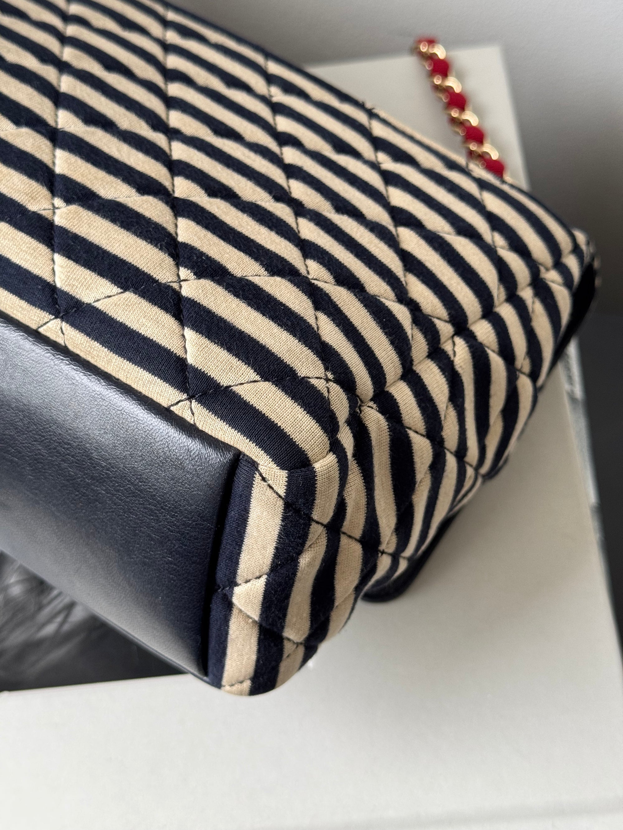 Chanel Coco Striped Jersey Sailor Flap (2014)