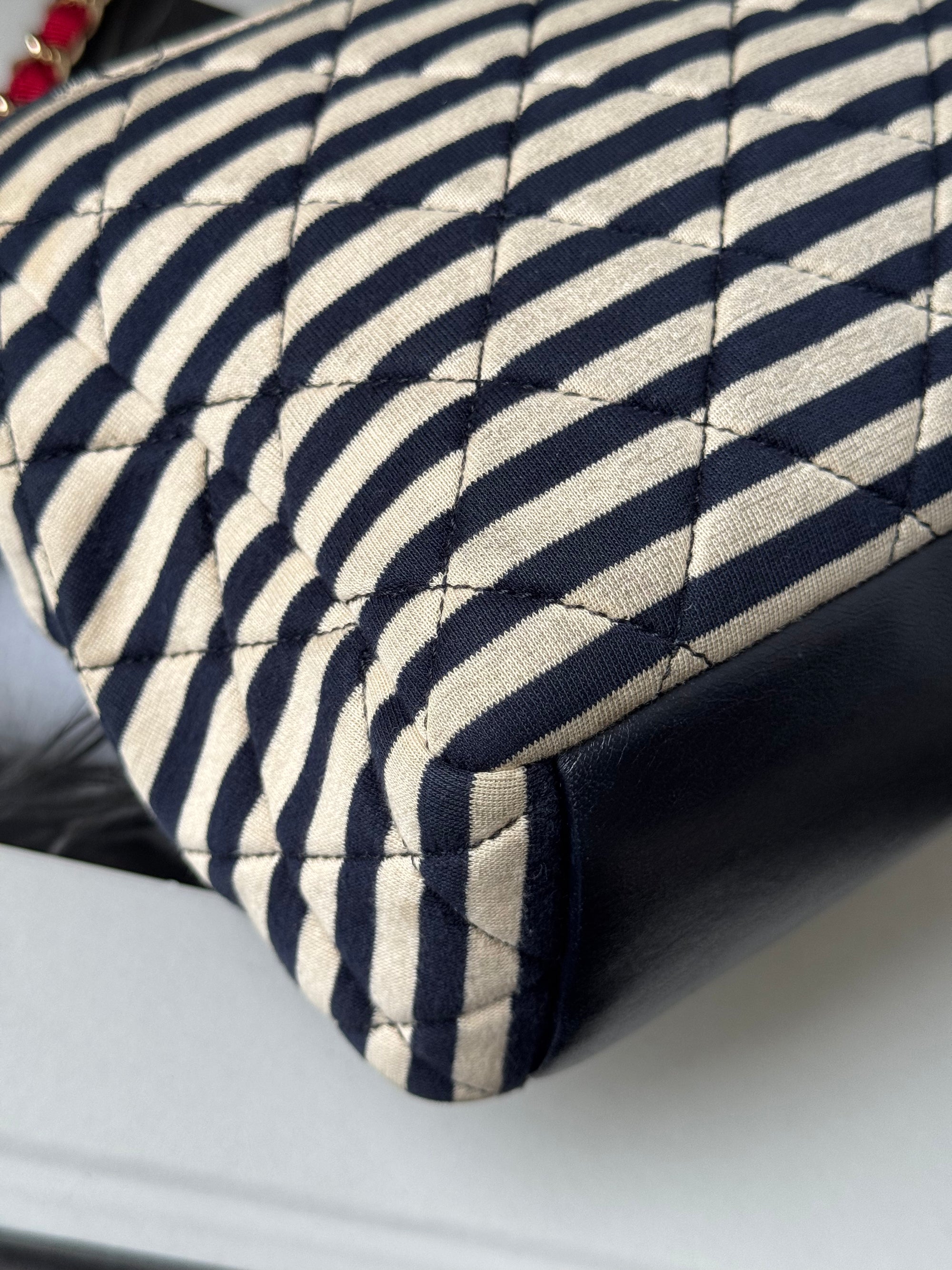 Chanel Coco Striped Jersey Sailor Flap (2014)