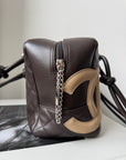 Chanel Cambon Ligne Bowler In Brown Lambskin (2005)