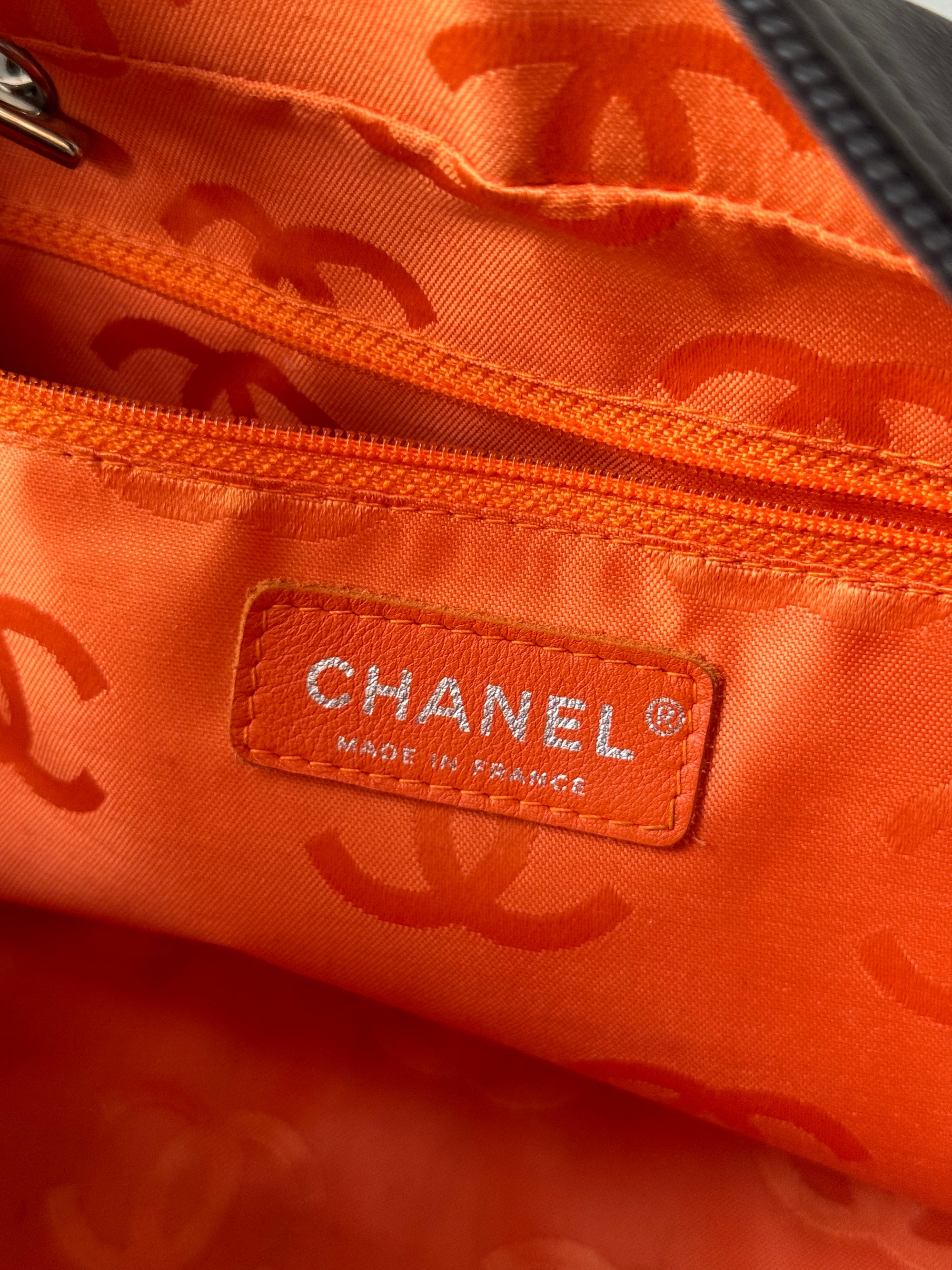 Chanel Cambon Ligne Bowler In Brown Lambskin (2005)