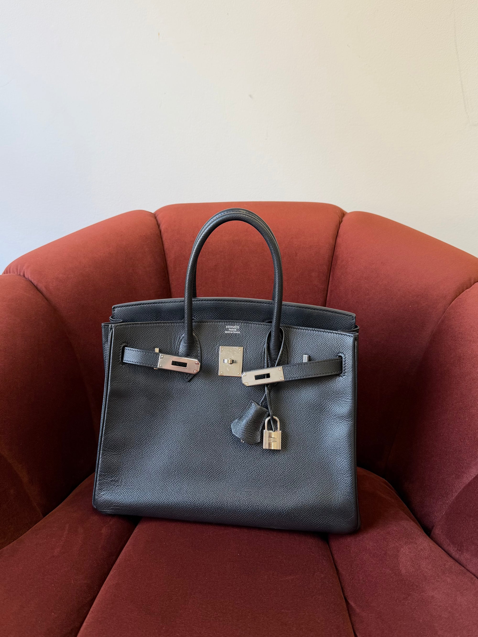 Hermès Birkin 30 In Black Epsom (2006)