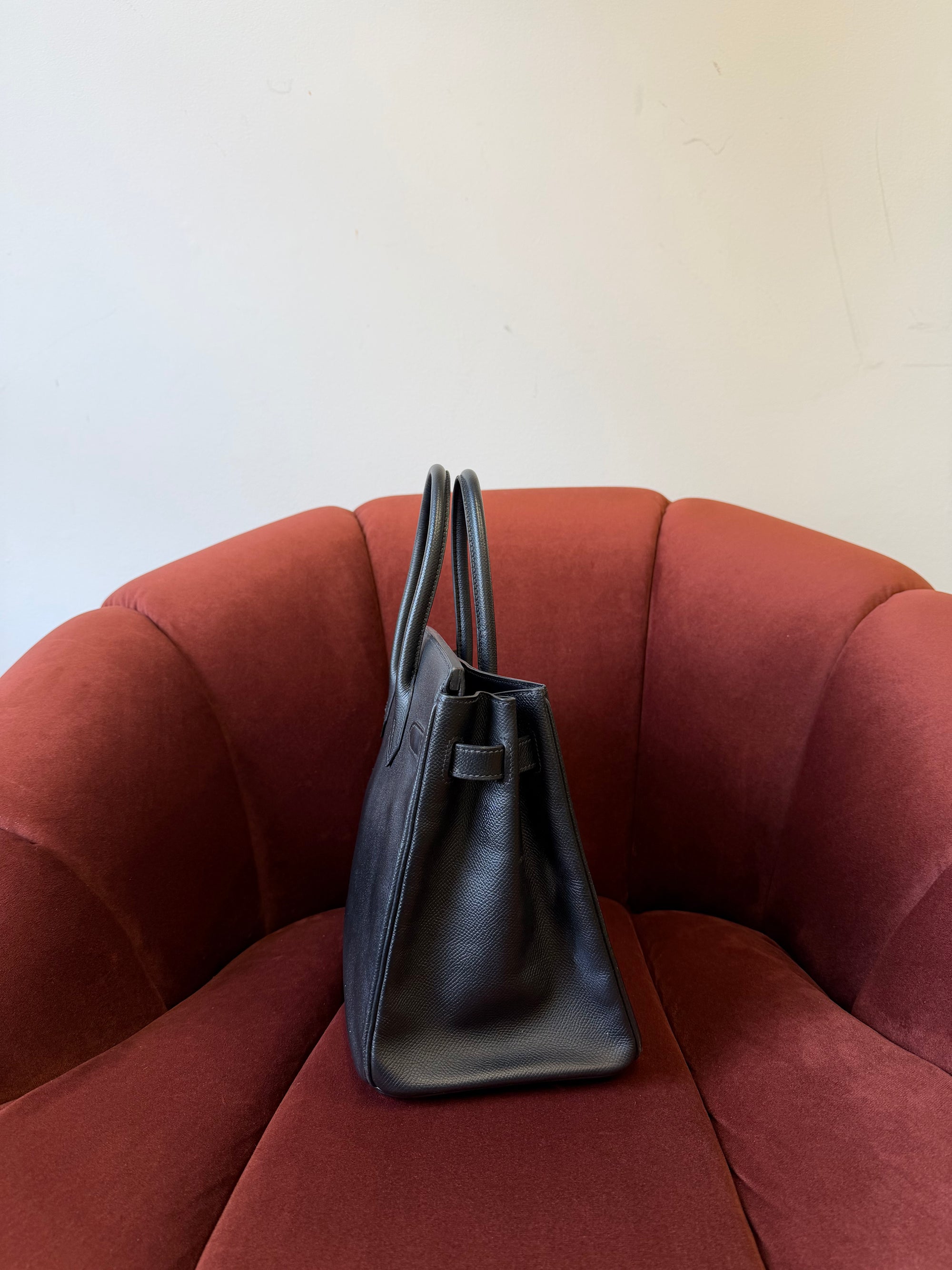Hermès Birkin 30 In Black Epsom (2006)
