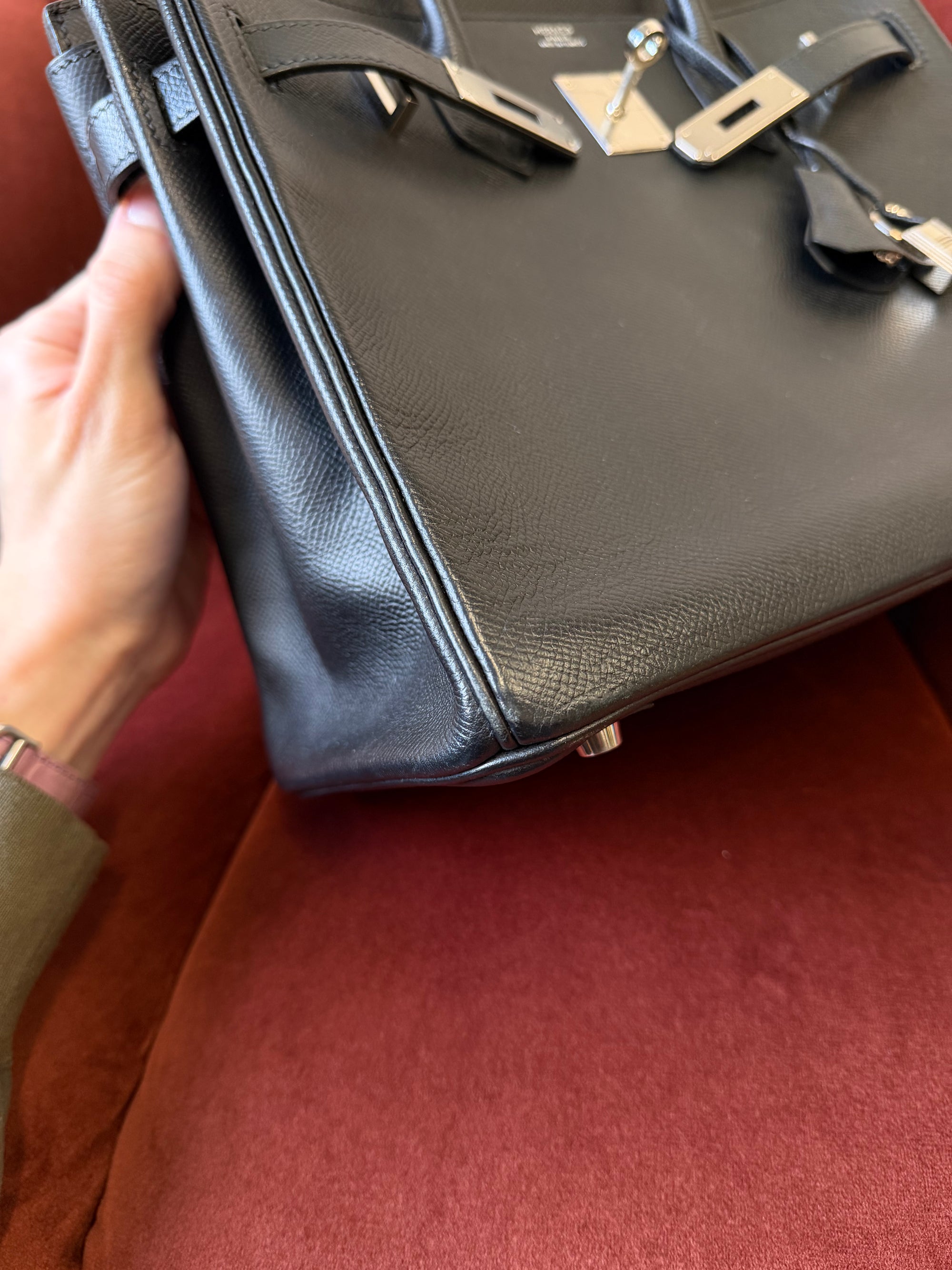 Hermès Birkin 30 In Black Epsom (2006)