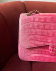 Chanel Jumbo Classic Double Flap In Pink Ombré Alligator *PRICE UPON REQUEST*