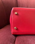 Hermès Kelly 32 in Rouge Vif Box Calf (1994)