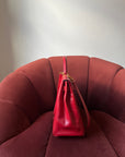 Hermès Kelly 32 in Rouge Vif Box Calf (1994)