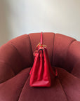 Hermès Kelly 32 in Rouge Vif Box Calf (1994)