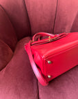 Hermès Kelly 32 in Rouge Vif Box Calf (1994)