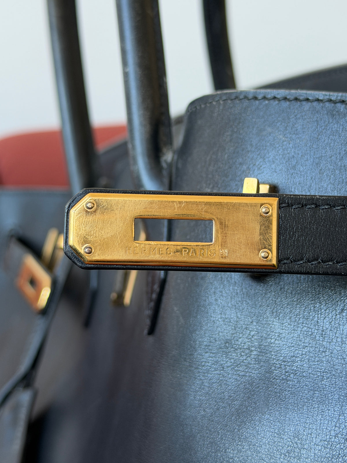 Hermès Birkin 40 In Black Box Calf (1997)