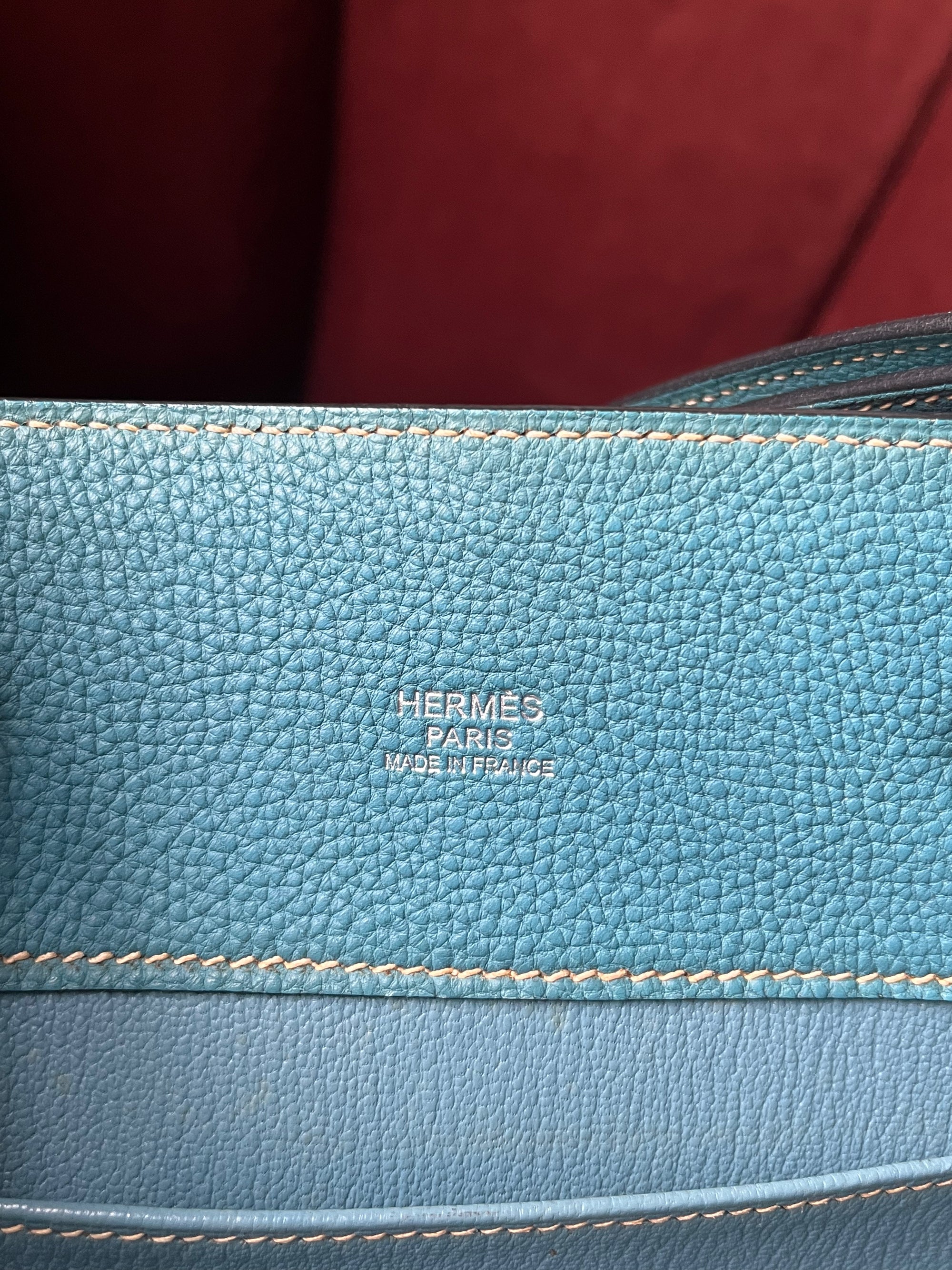 Hermès So Kelly 22 In Bleu Jean Togo (2010)