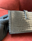 Hermès Mini Jige In Black Porosus Crocodile (2004)
