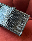 Hermès Mini Jige In Black Porosus Crocodile (2004)