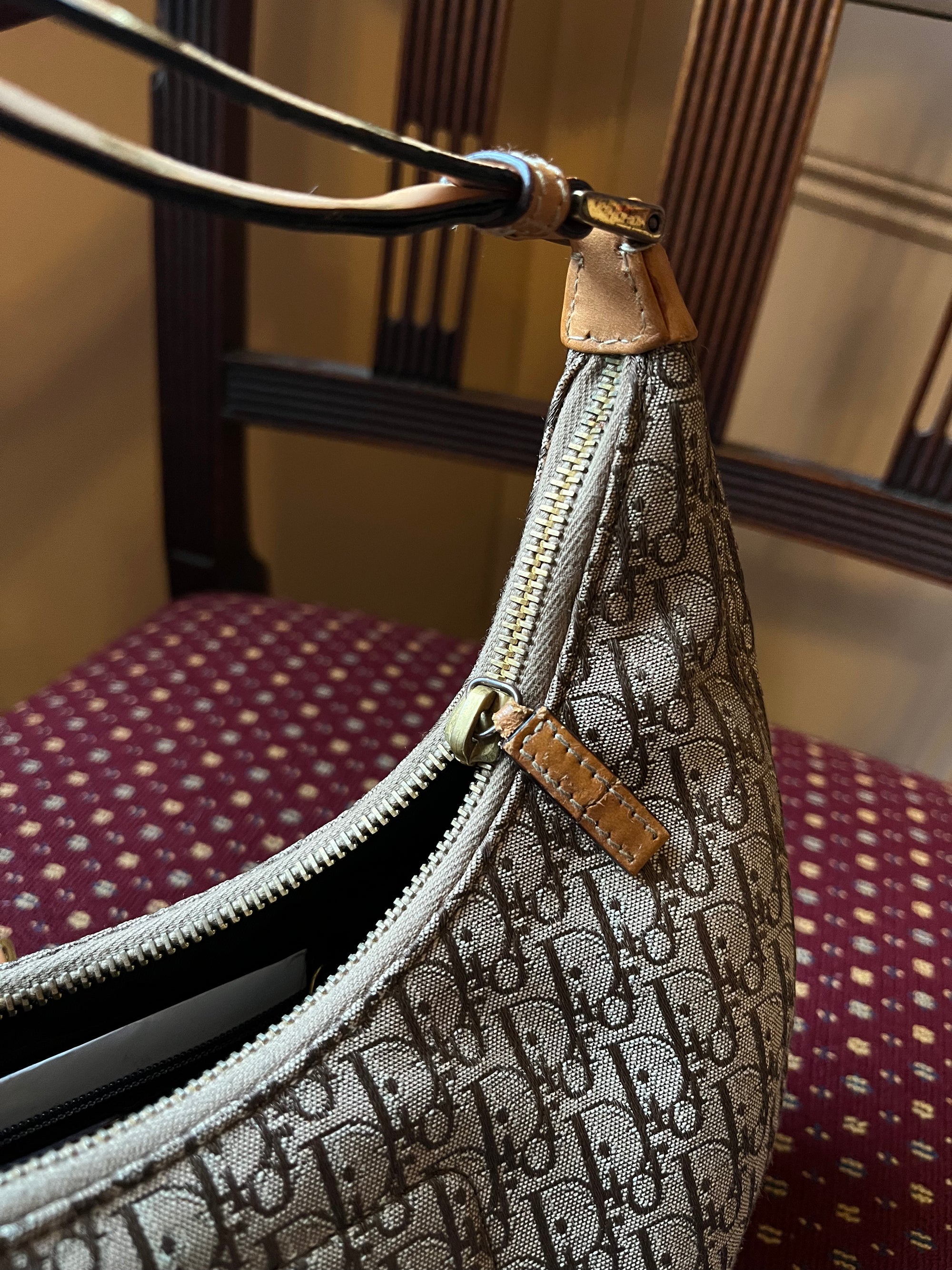 Dior Vintage Street Chic Half Moon Mini Hobo (2004)