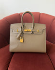 Hermès Birkin 25 Sellier In Etoupe Epsom (2020)