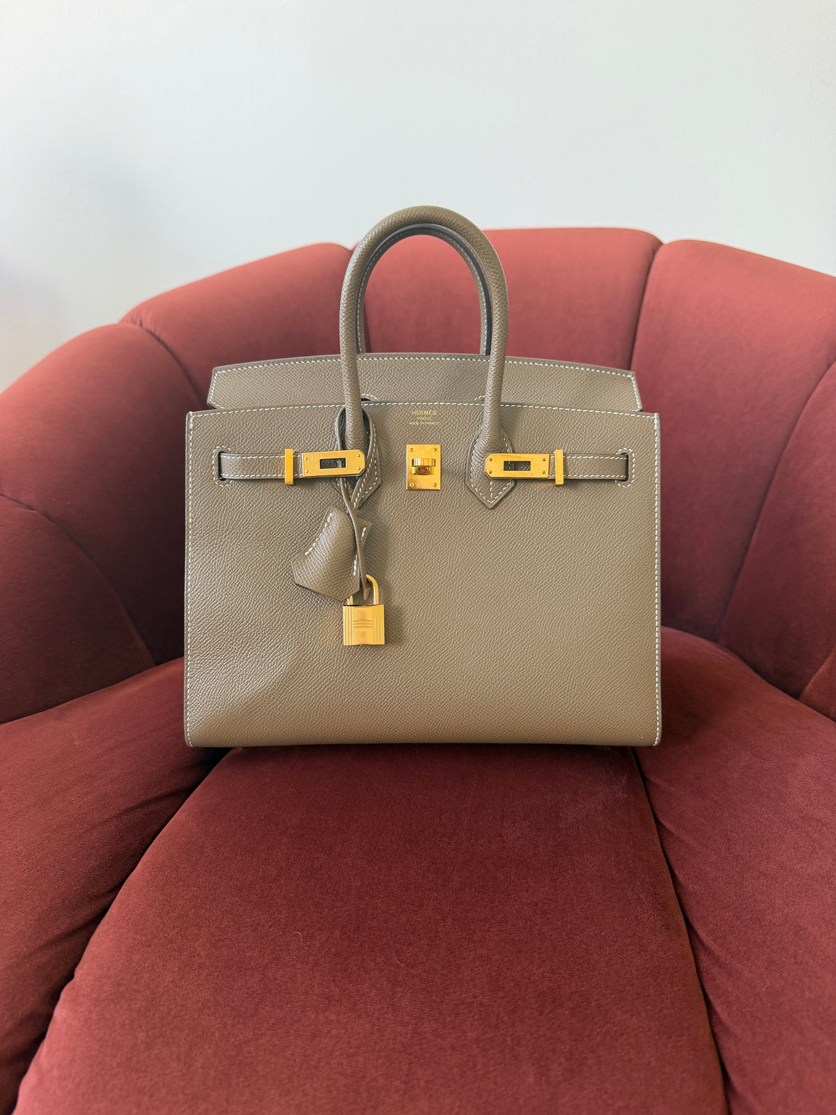 Hermès Birkin 25 Sellier In Etoupe Epsom (2020)