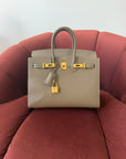 Hermès Birkin 25 Sellier In Etoupe Epsom (2020)