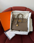 Hermès Birkin 25 Sellier In Etoupe Epsom (2020)