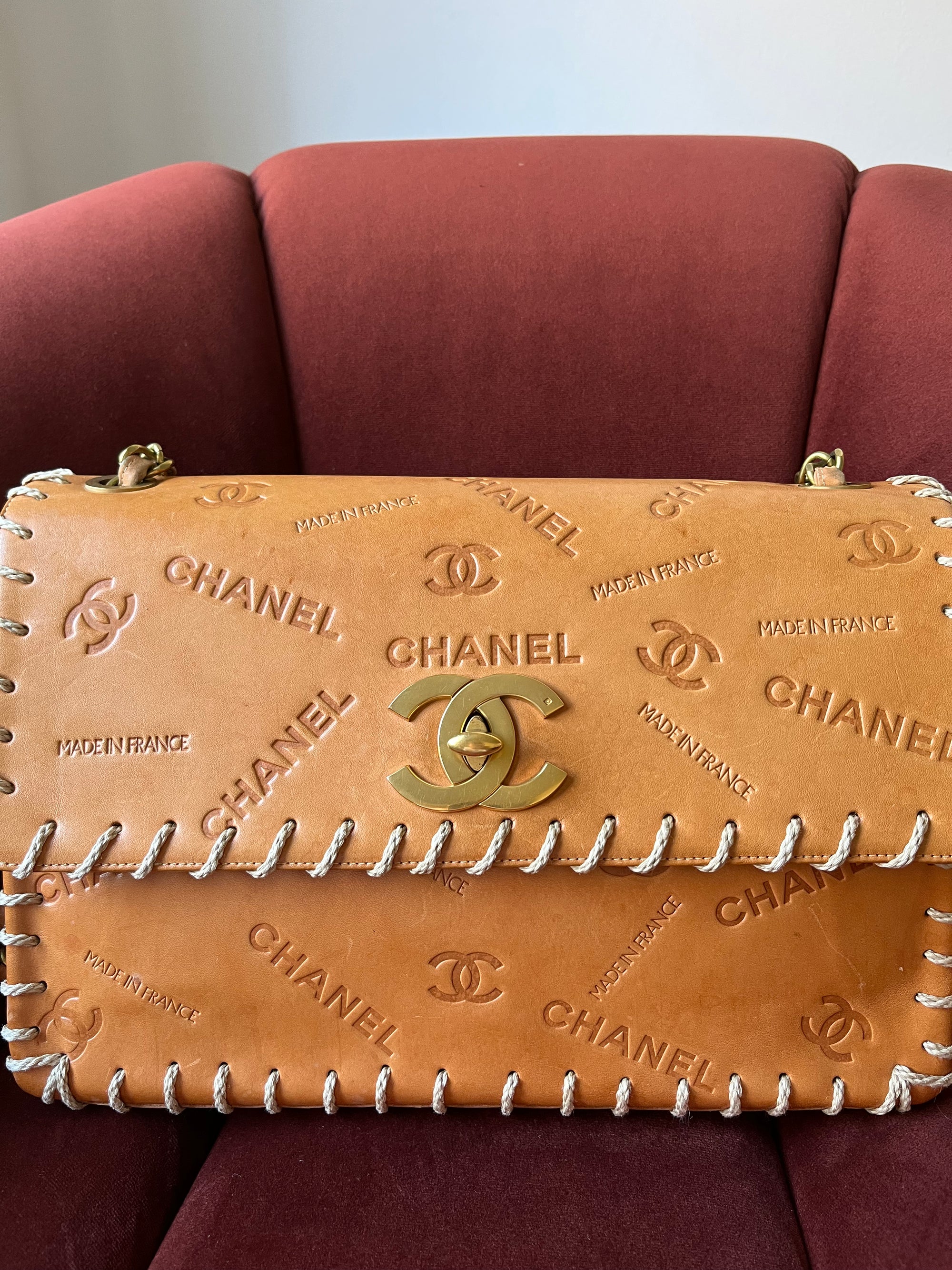 Chanel Vintage Jumbo Whipstitch Flap (1991-1994)