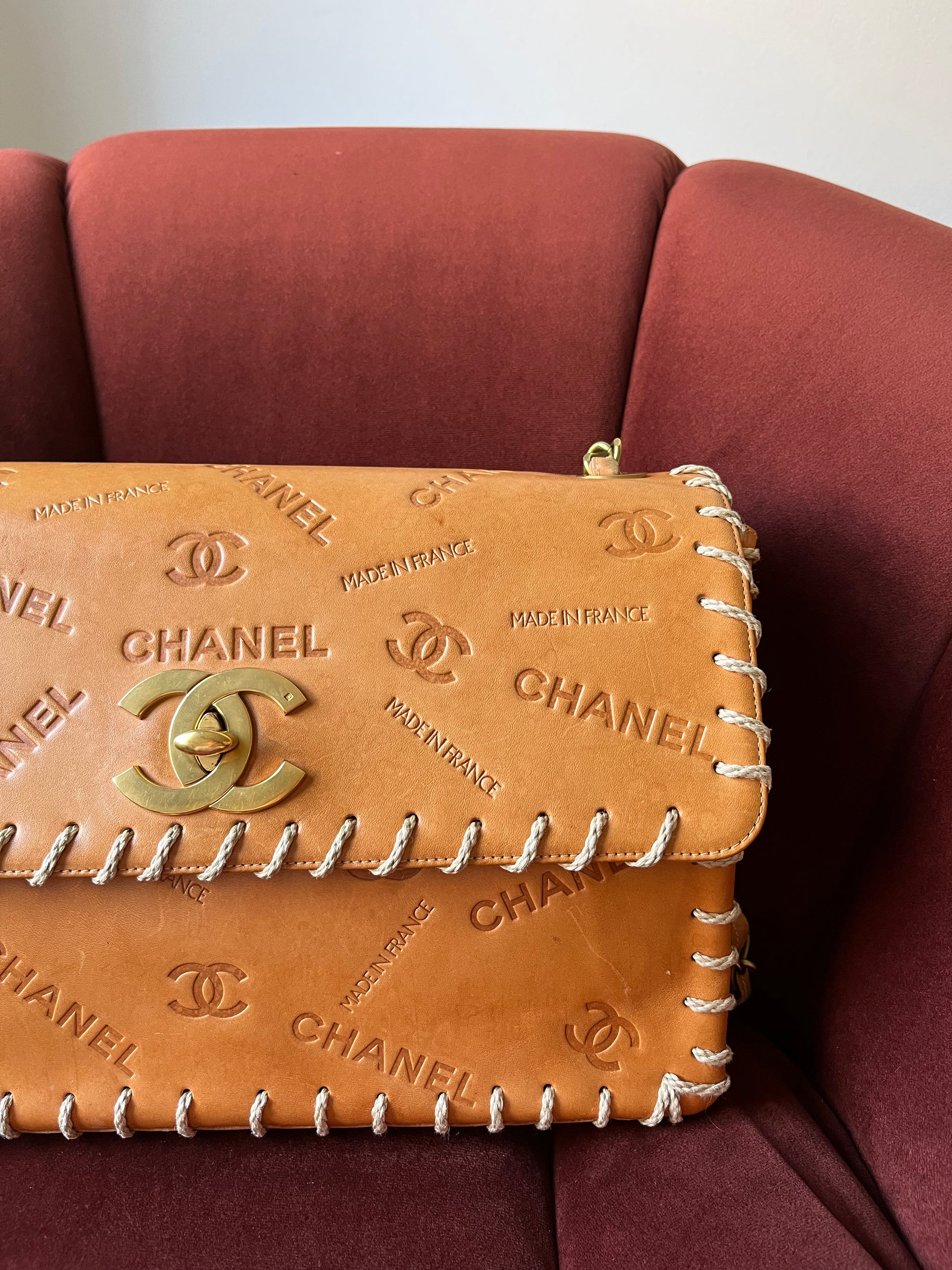 Chanel Vintage Jumbo Whipstitch Flap (1991-1994)