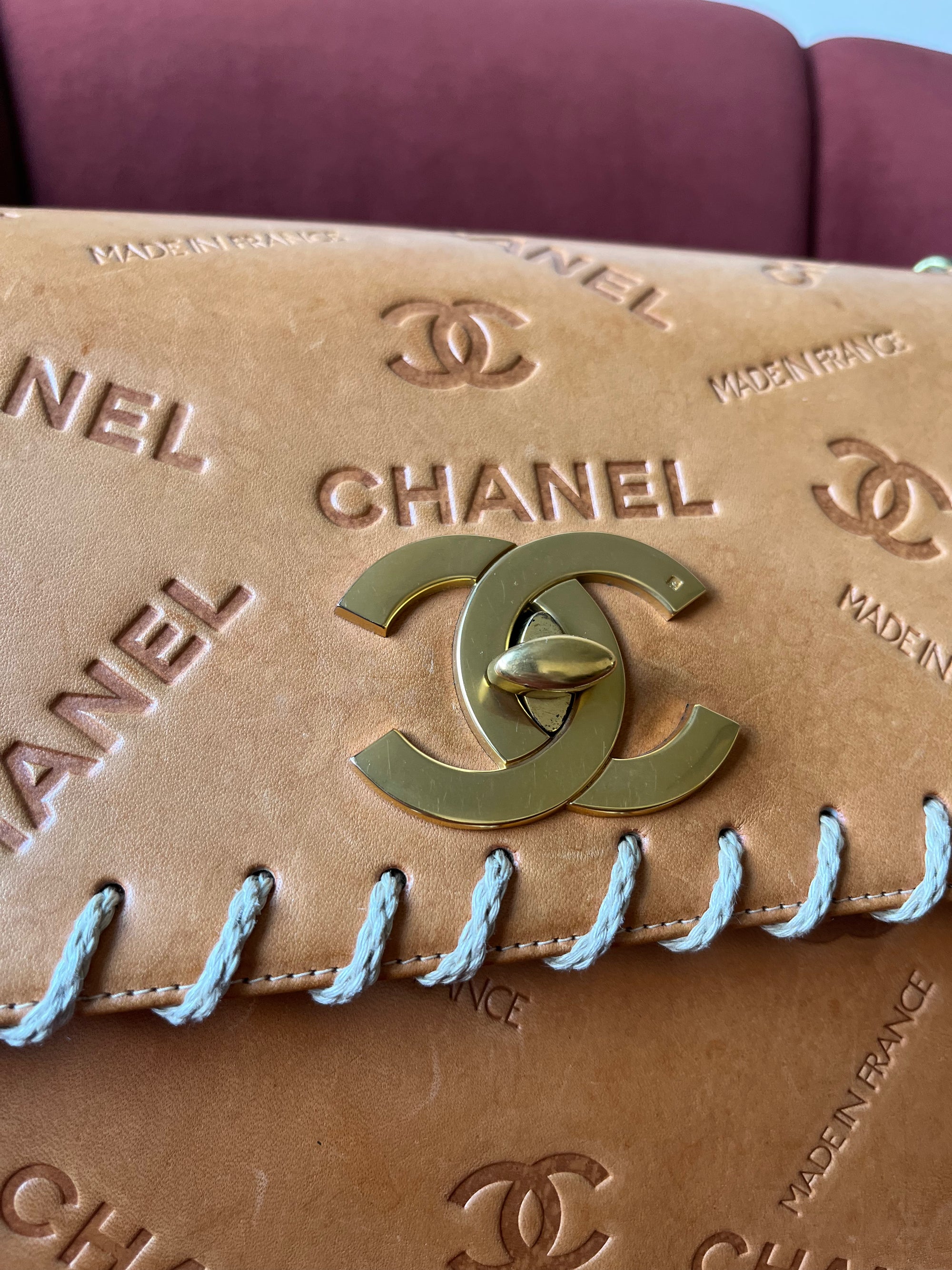 Chanel Vintage Jumbo Whipstitch Flap (1991-1994)