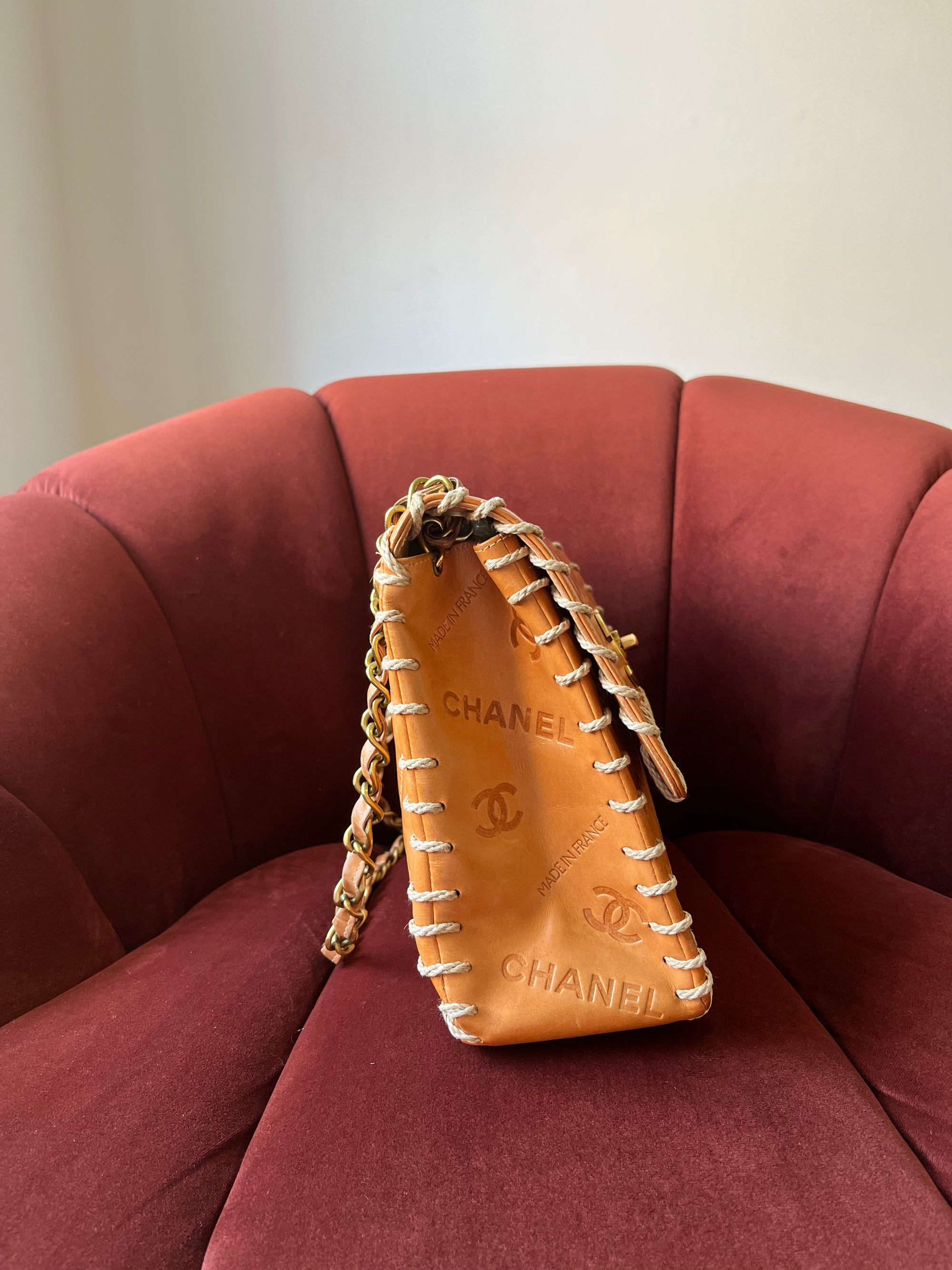 Chanel Vintage Jumbo Whipstitch Flap (1991-1994)