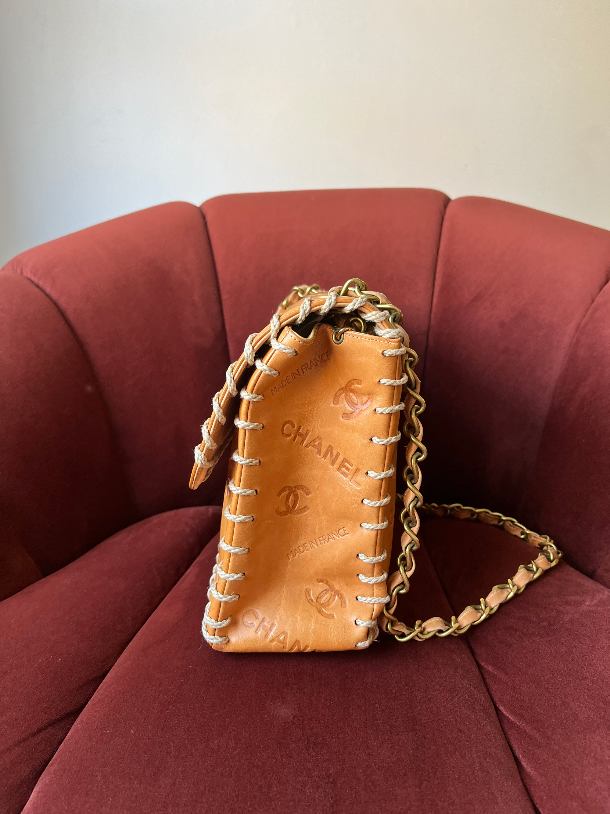 Chanel Vintage Jumbo Whipstitch Flap (1991-1994)