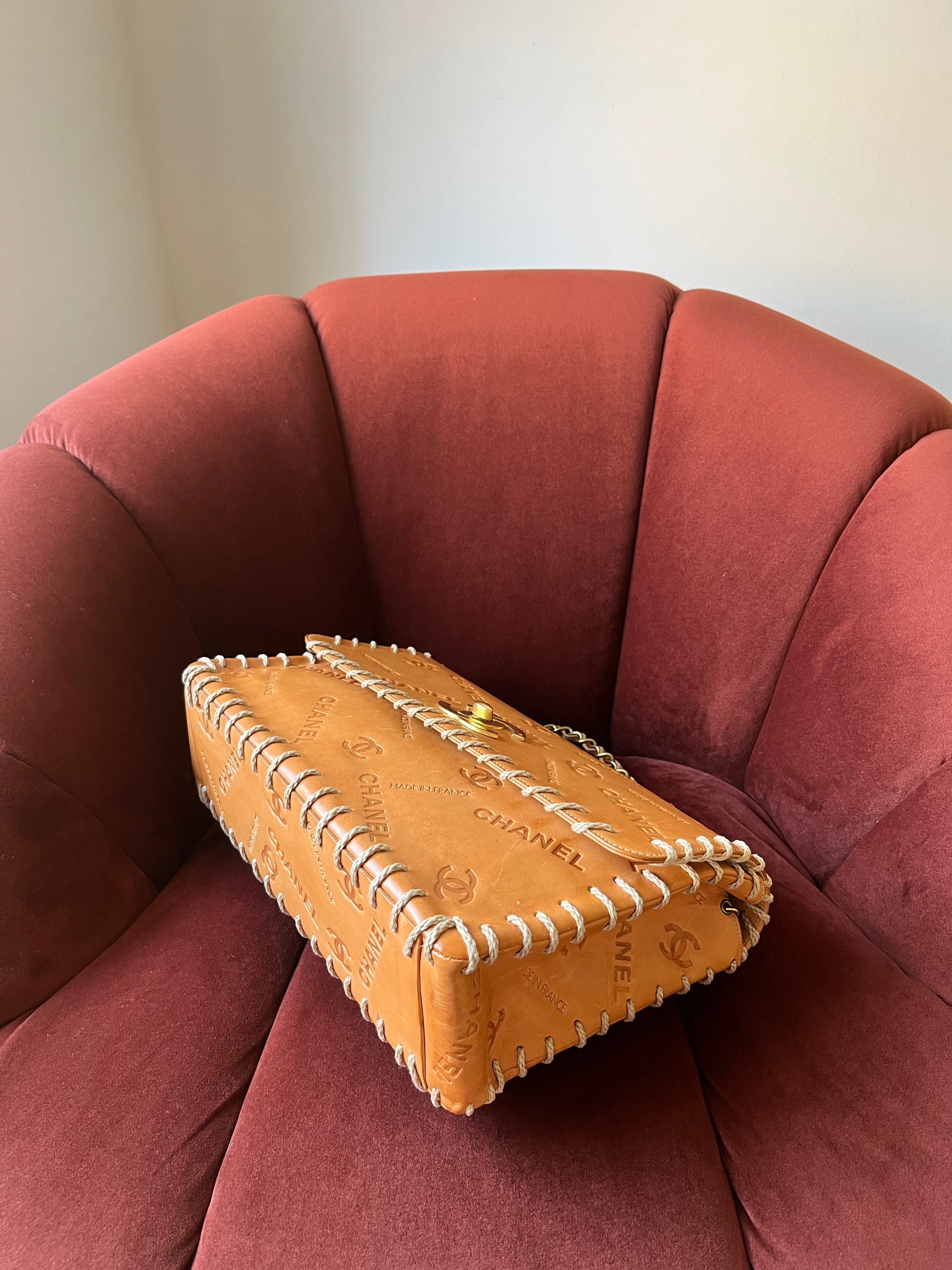 Chanel Vintage Jumbo Whipstitch Flap (1991-1994)