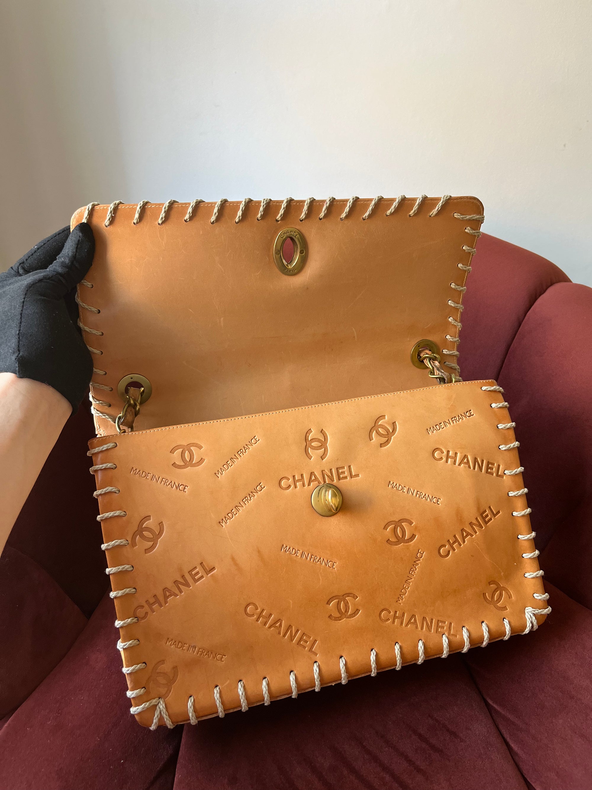 Chanel Vintage Jumbo Whipstitch Flap (1991-1994)