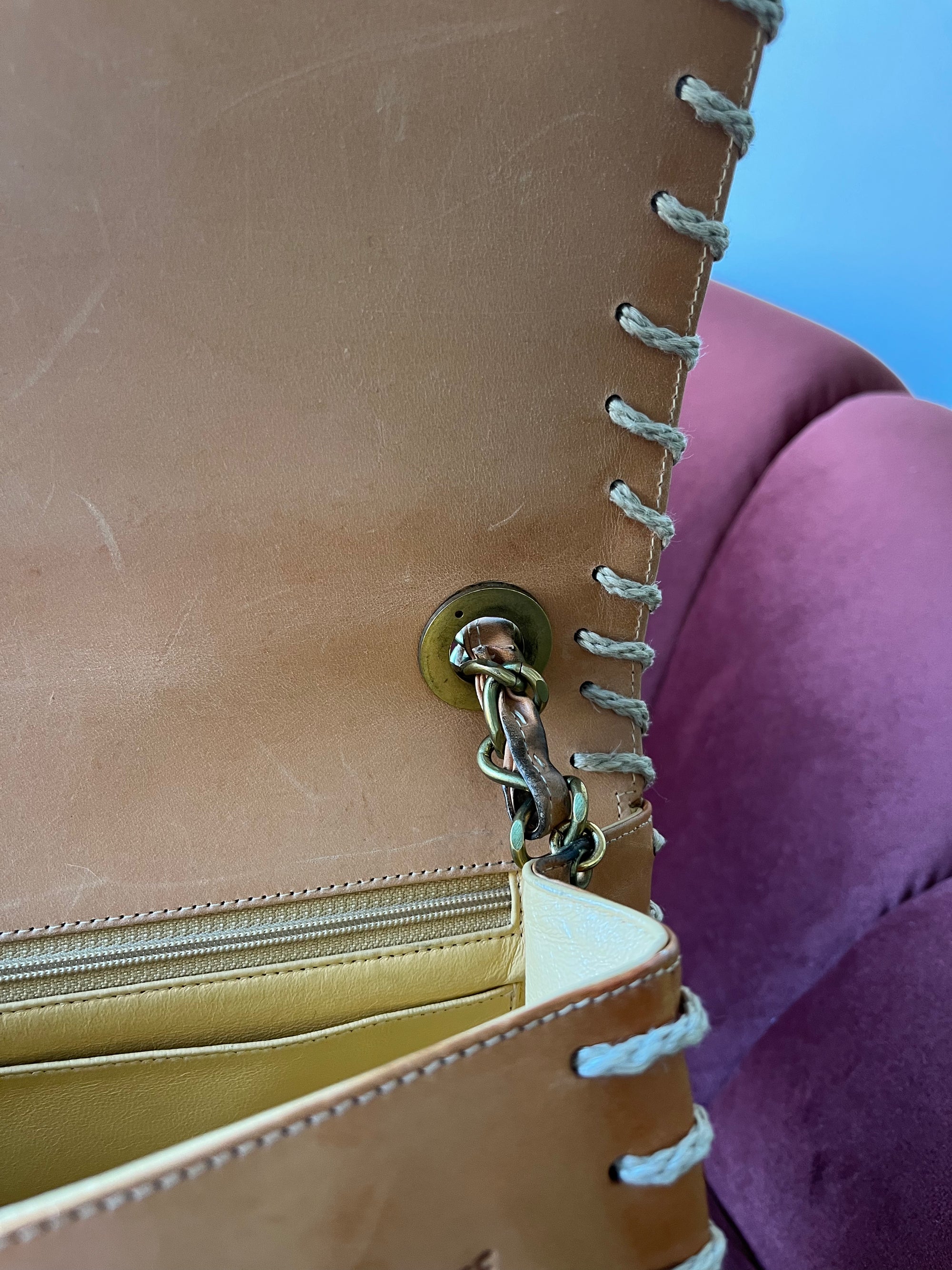 Chanel Vintage Jumbo Whipstitch Flap (1991-1994)